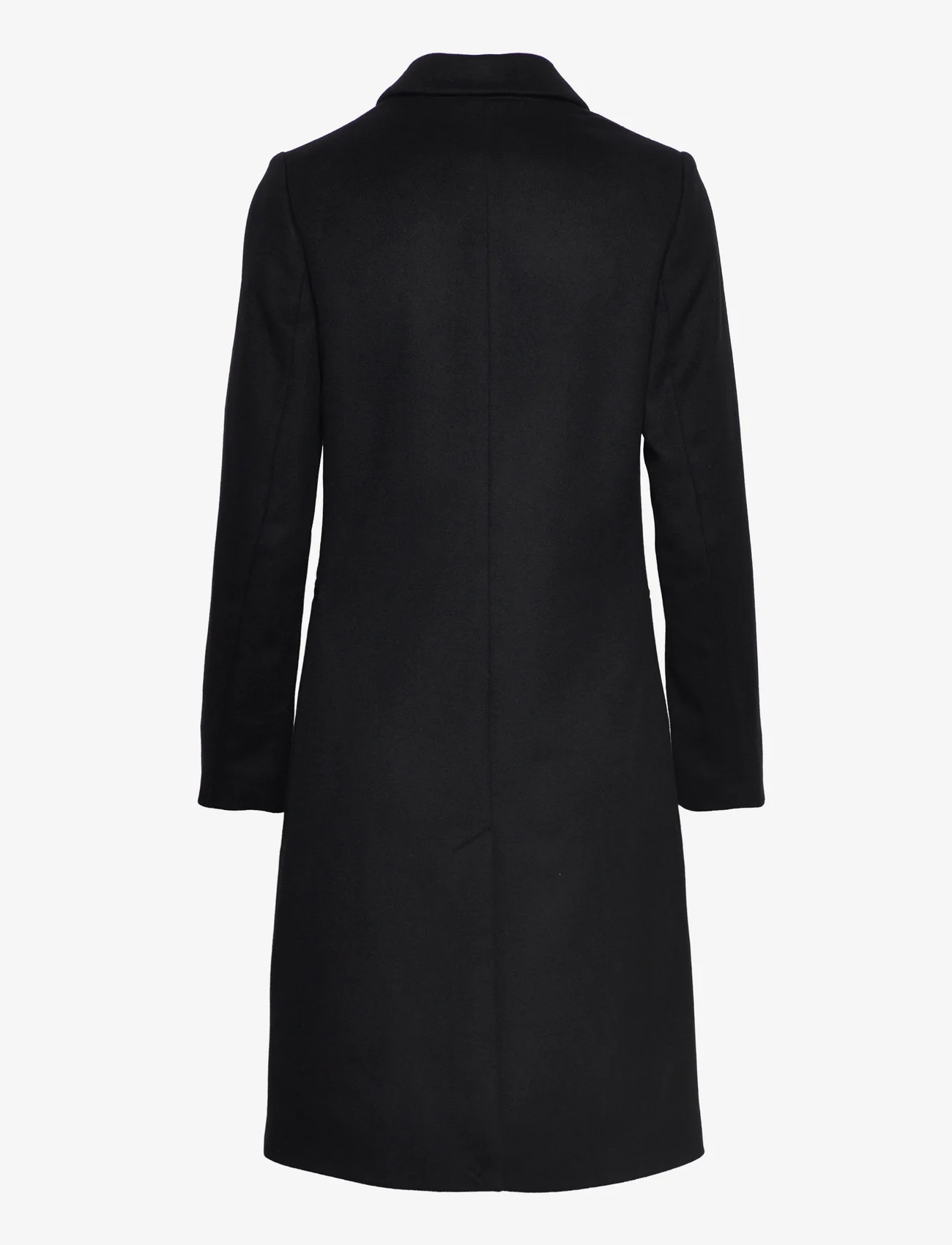 GANT - WOOL BLEND TAILORED COAT - winter coats - ebony black - 1