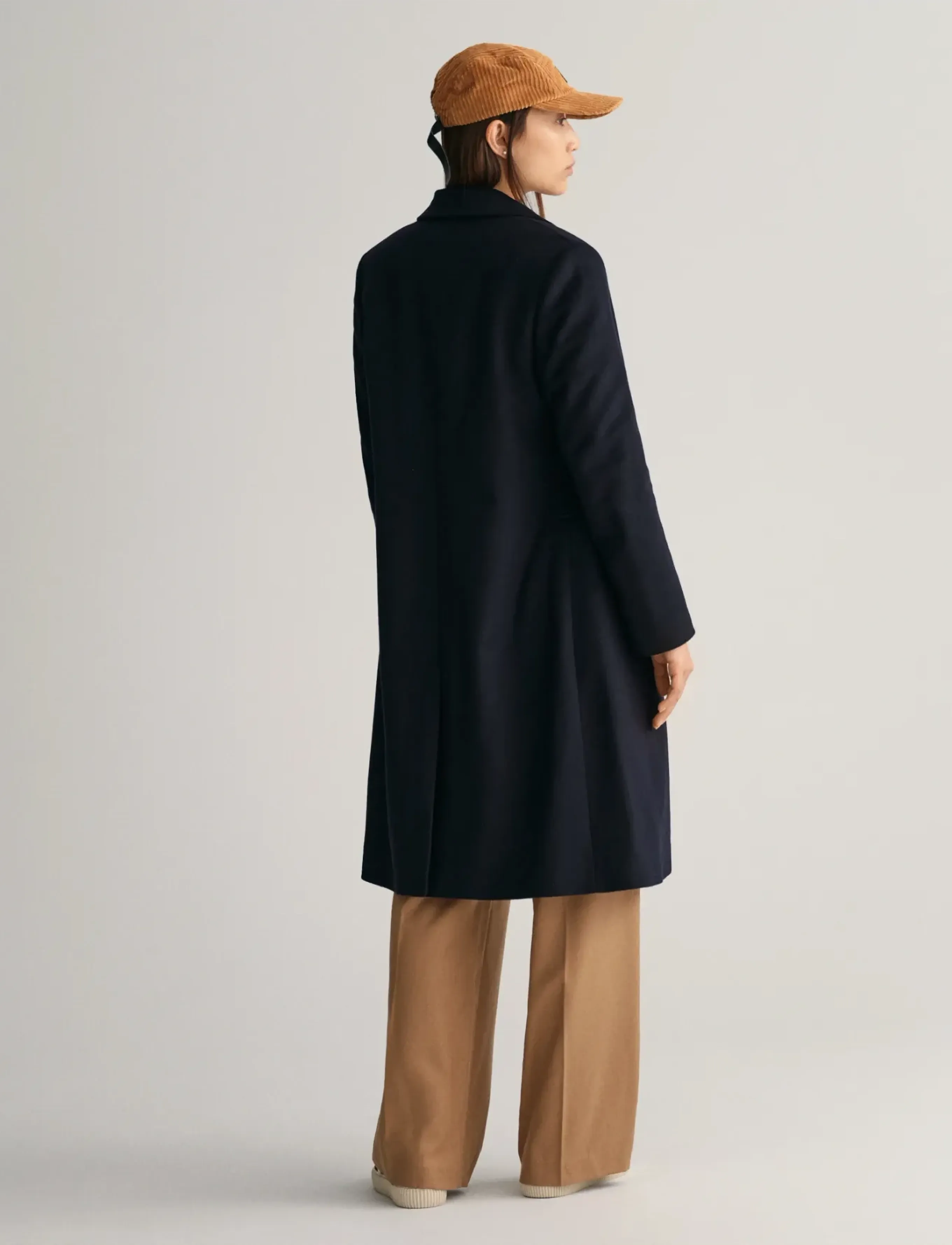 Gant - WOOL BLEND TAILORED COAT - ebony black - 3