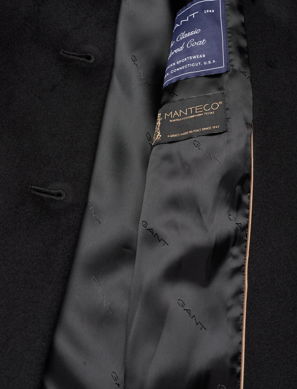 GANT - WOOL BLEND TAILORED COAT - frakker - ebony black - 4