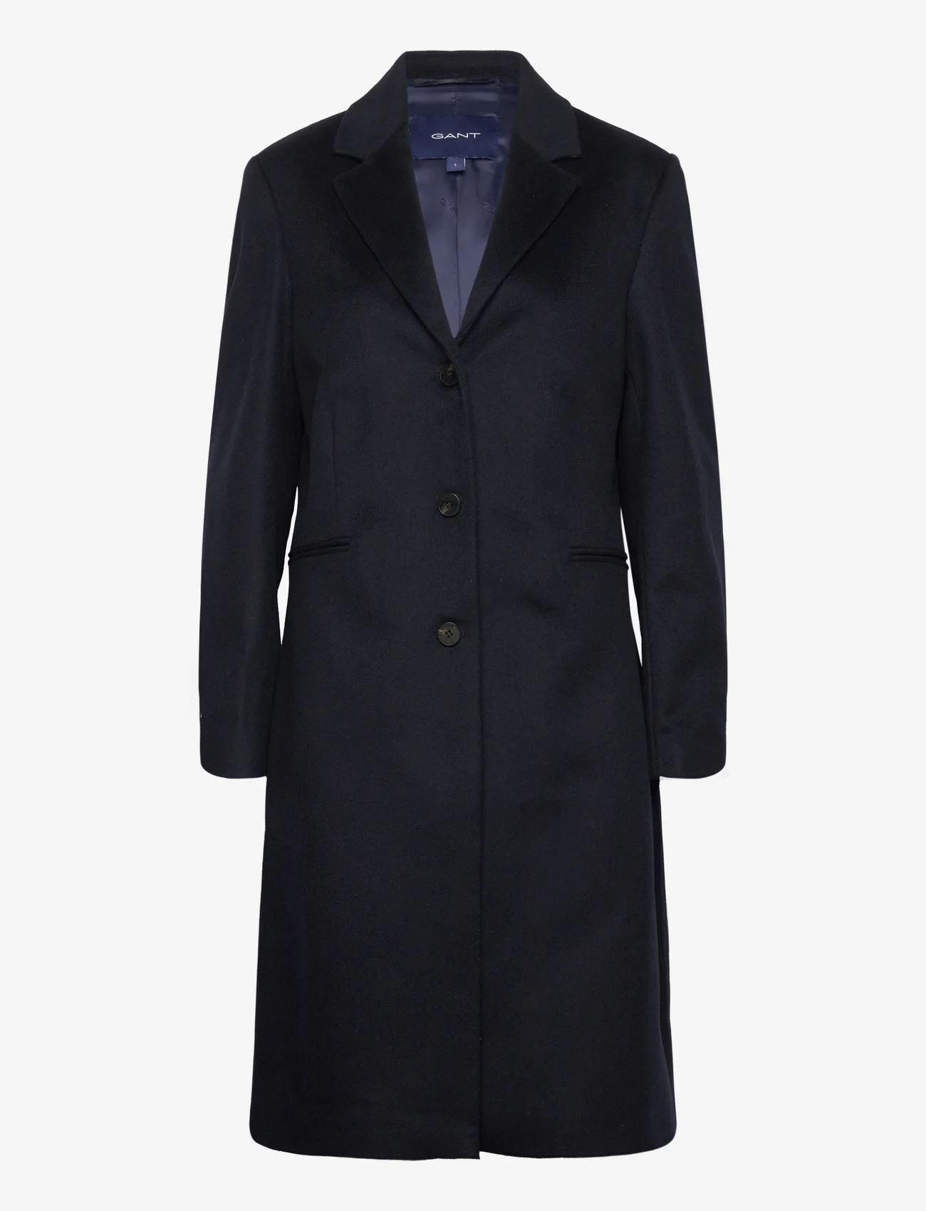 GANT - WOOL BLEND TAILORED COAT - wintermäntel - evening blue - 0