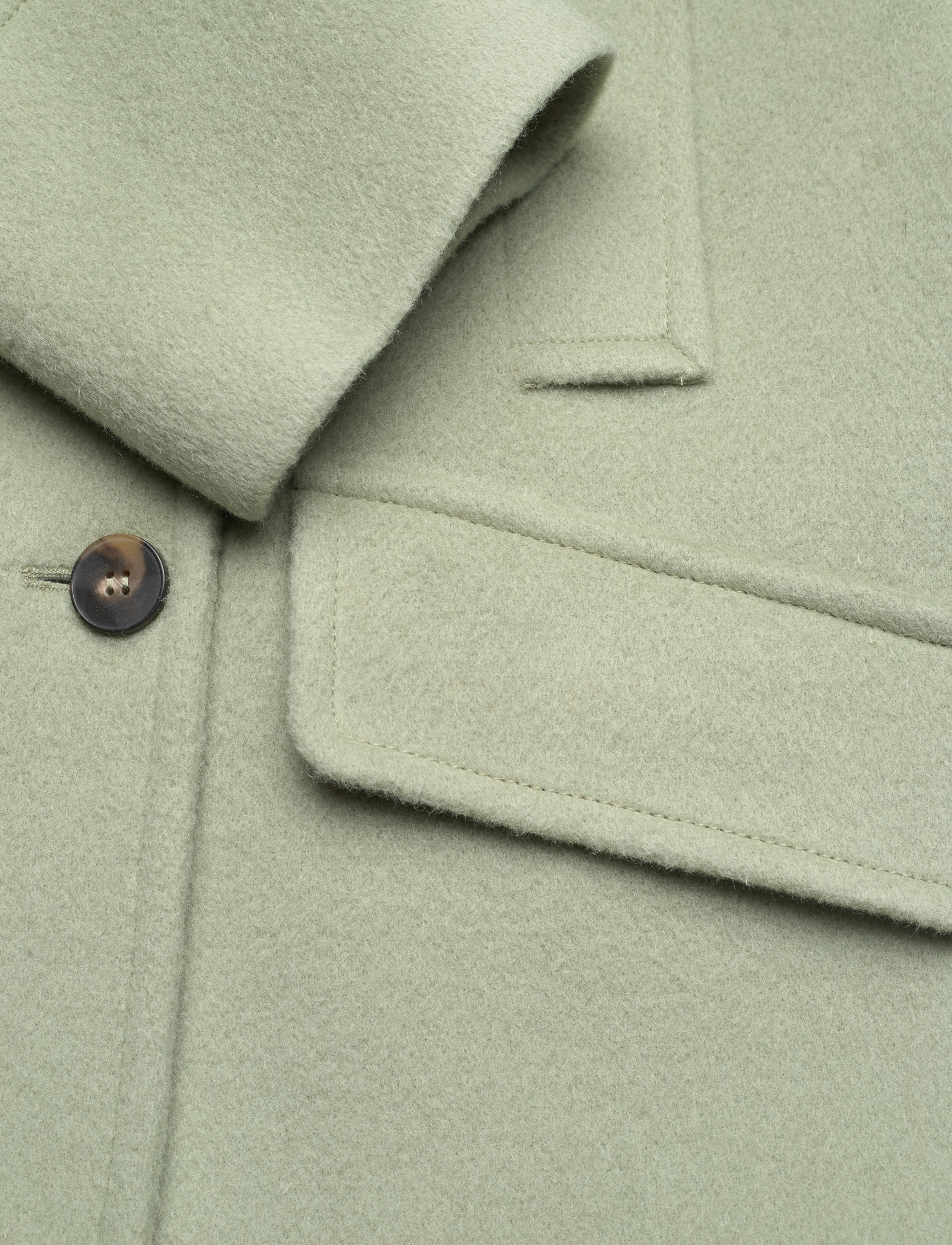 GANT - D2. OVERSIZED PEACOAT - eucalyptus green - 4