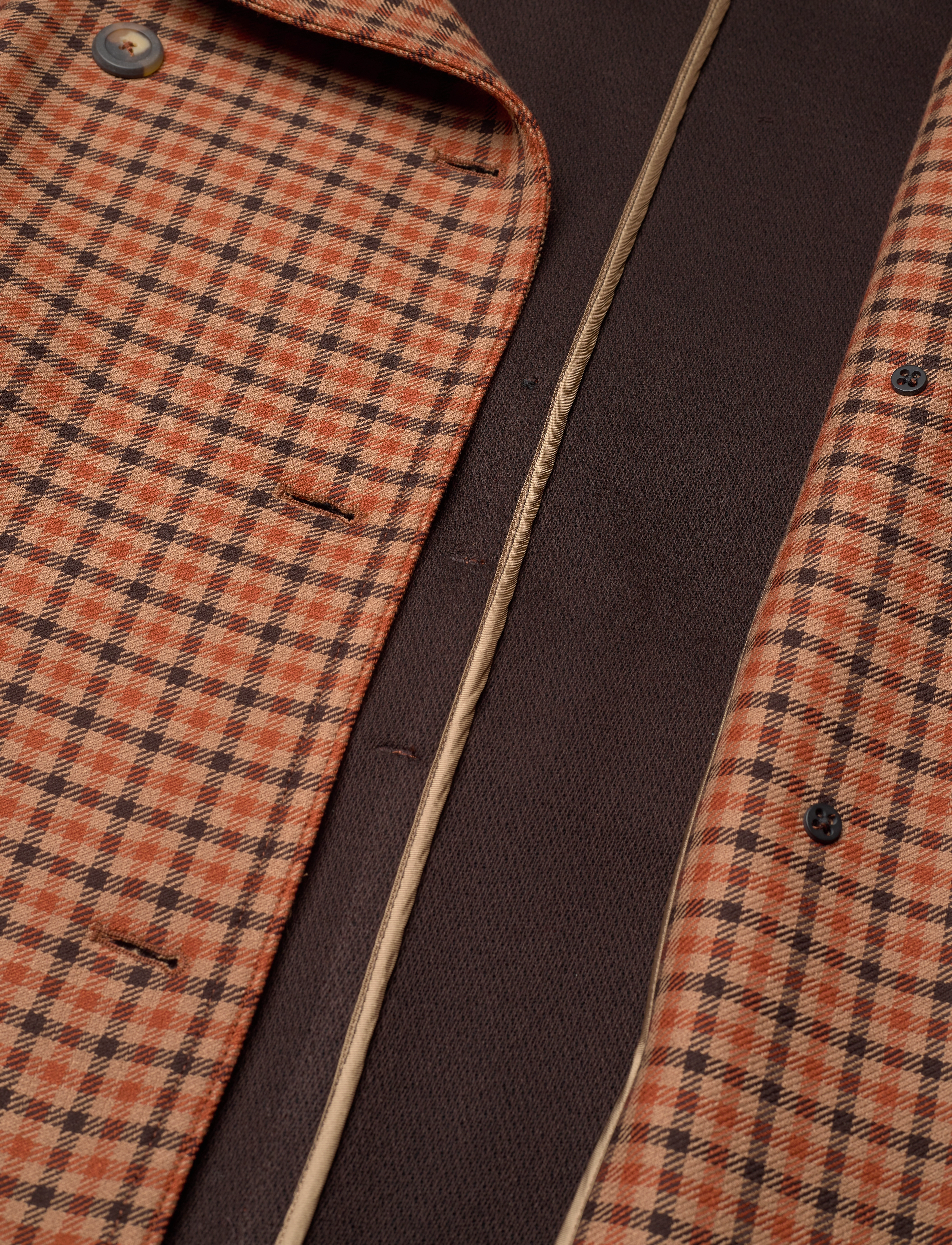 GANT - D1. CHECK TRENCH COAT - golden orange - 4