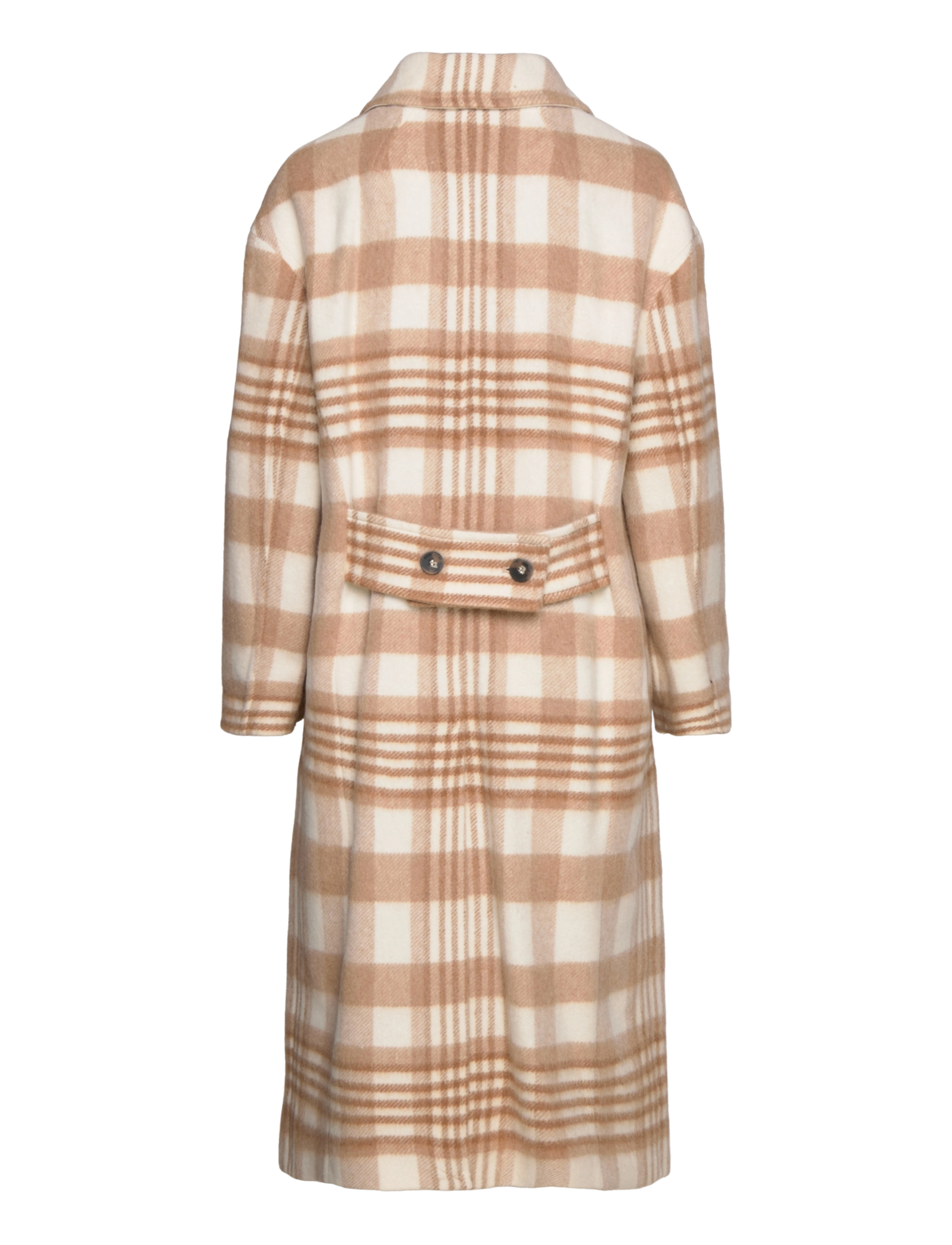 GANT - D2. CHECKED OVERCOAT - light beige melange - 1