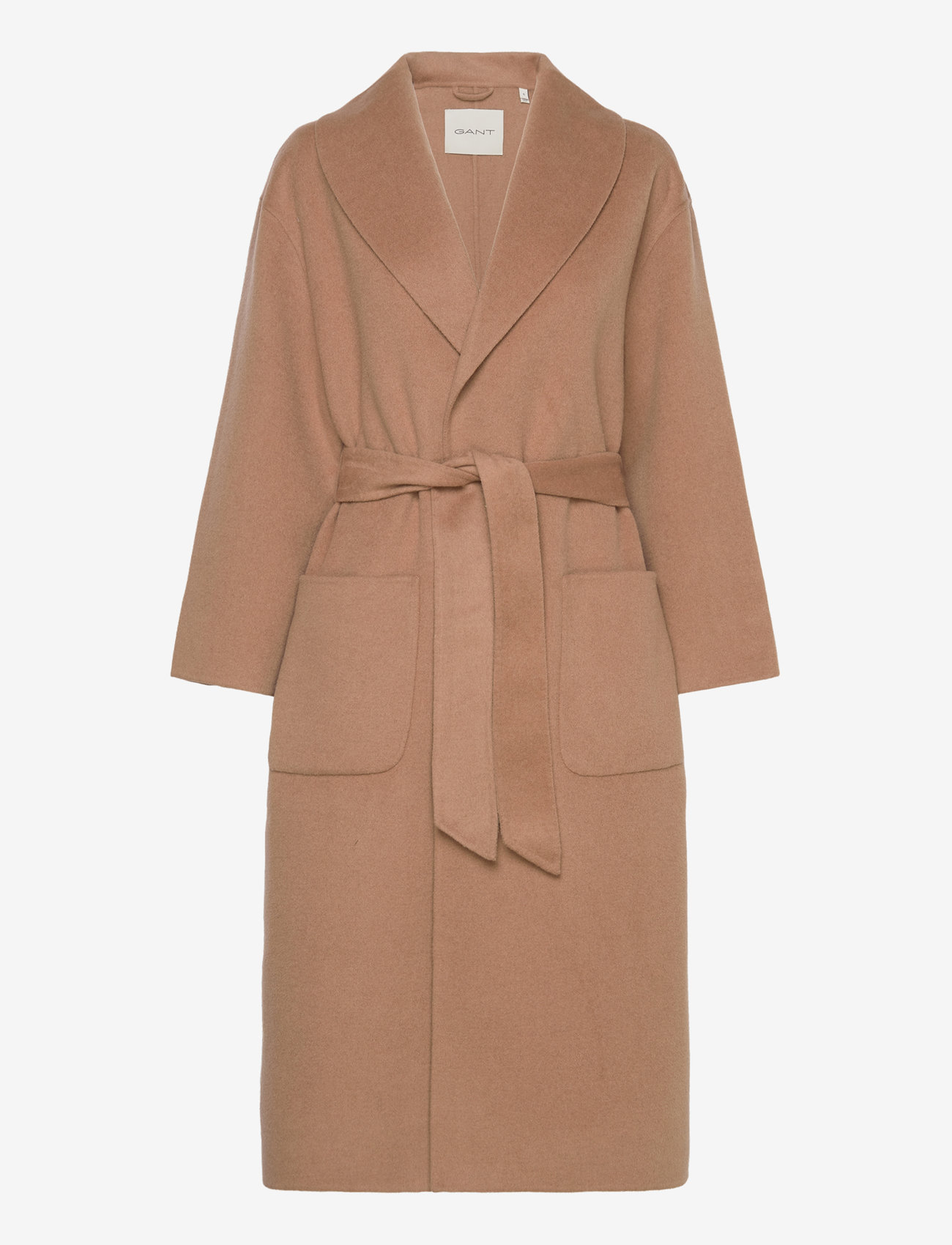 GANT - HANDSTITCHED BELTED COAT - kappor - warm khaki - 0