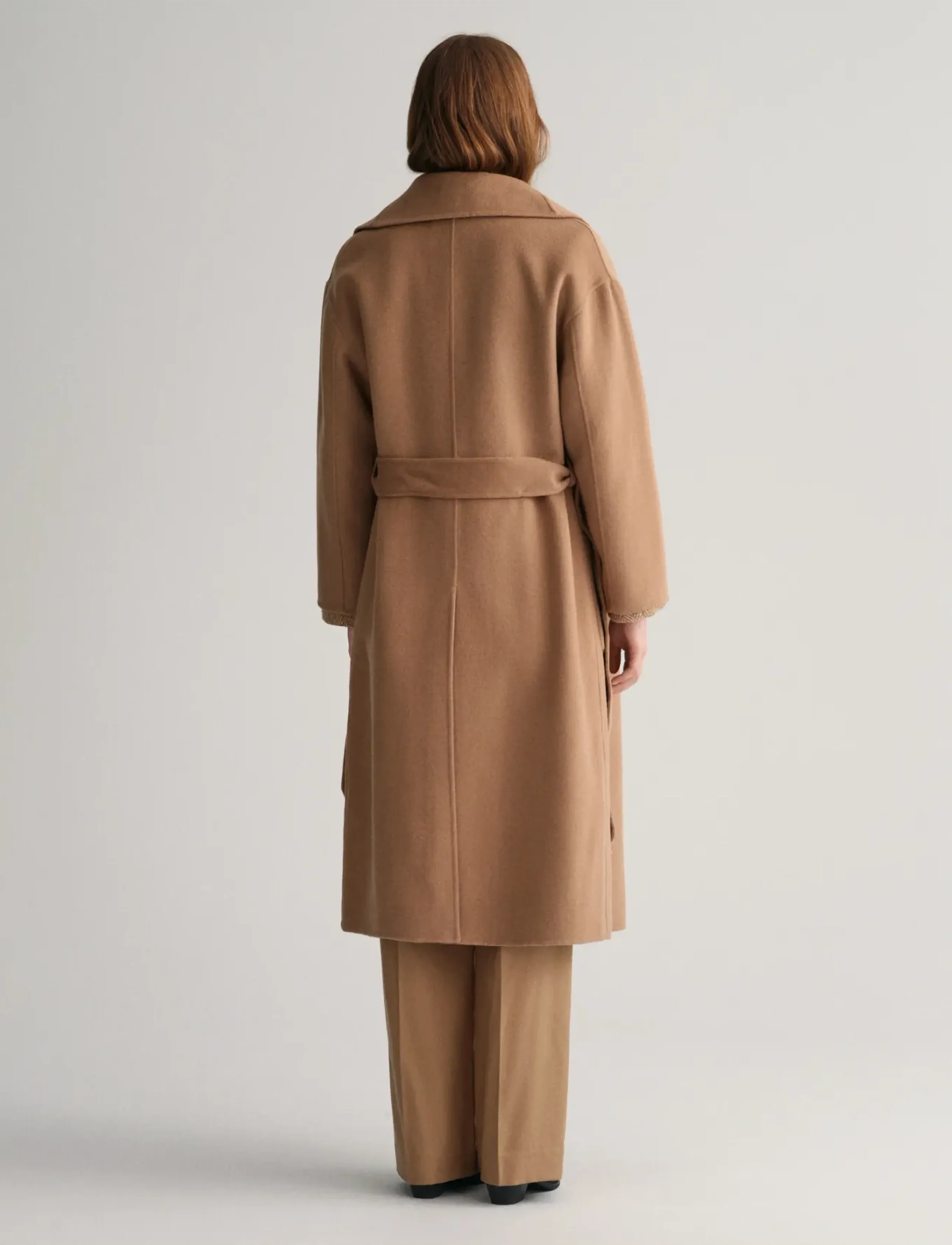 GANT - HANDSTITCHED BELTED COAT - warm khaki - 3