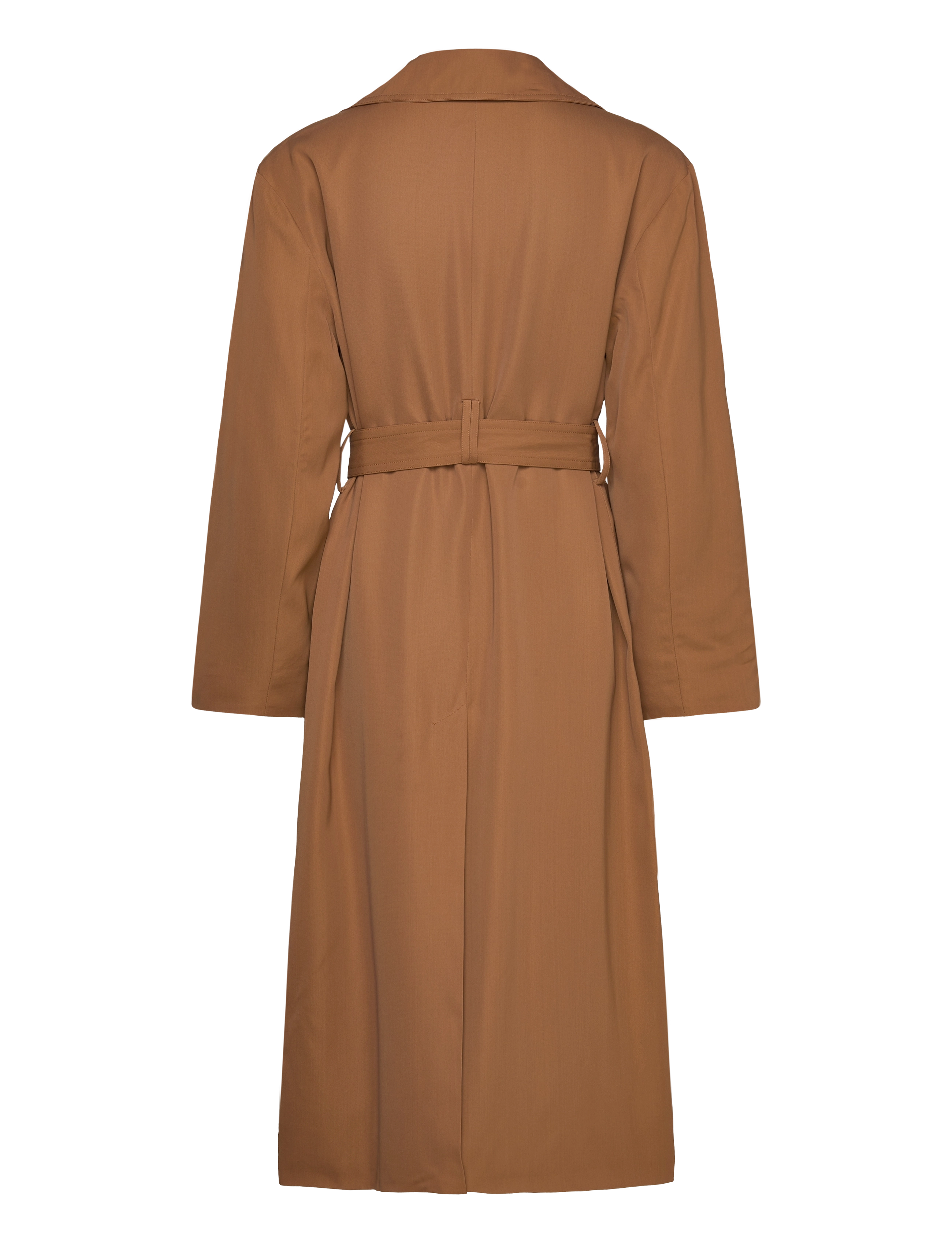 GANT - FLUID BELTED COAT - roasted walnut - 1