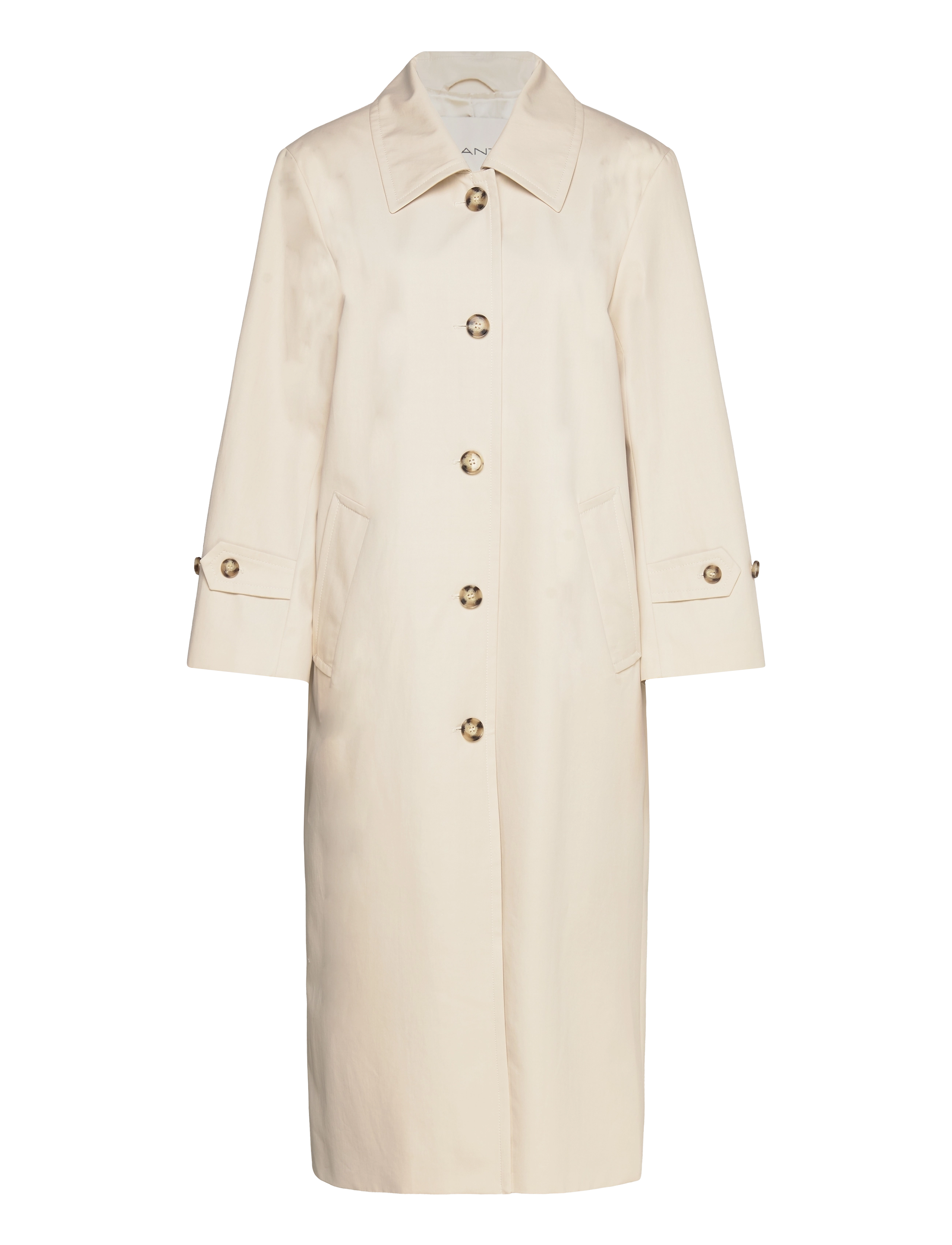 Gant COTTON OVERCOAT - Drabužiai - SOFT OAT / beige