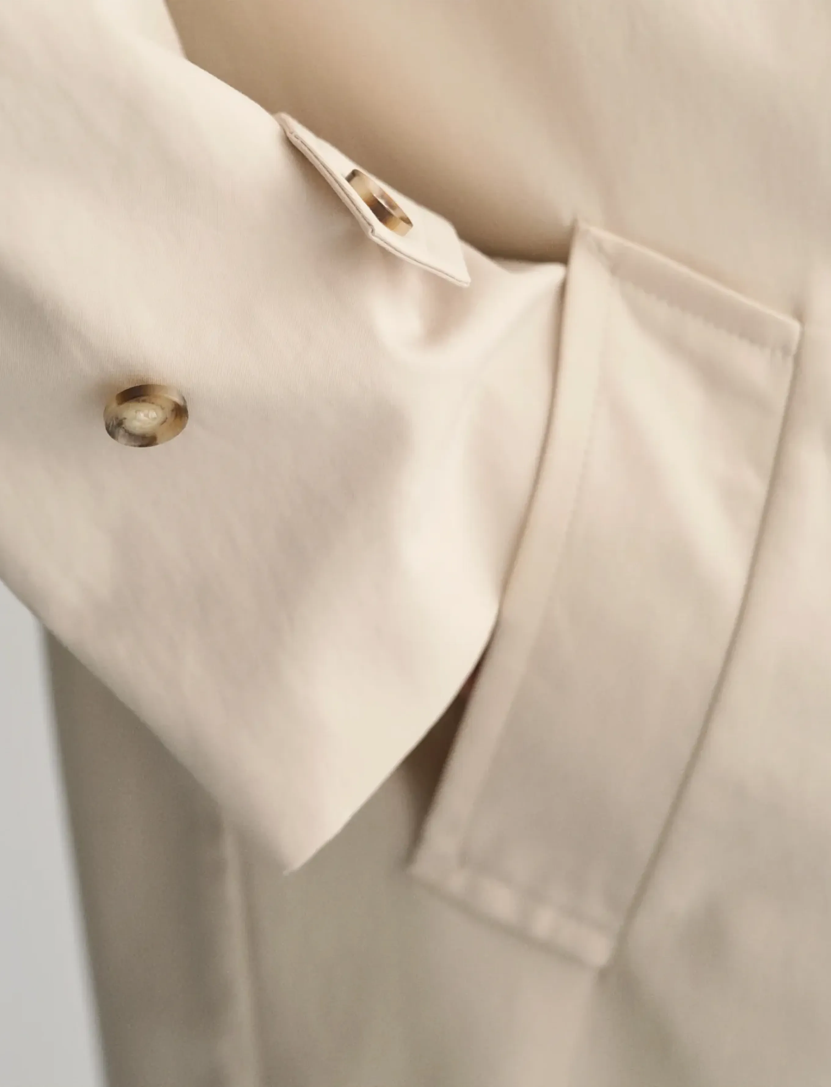 Gant - COTTON OVERCOAT - overtøj - soft oat - 4