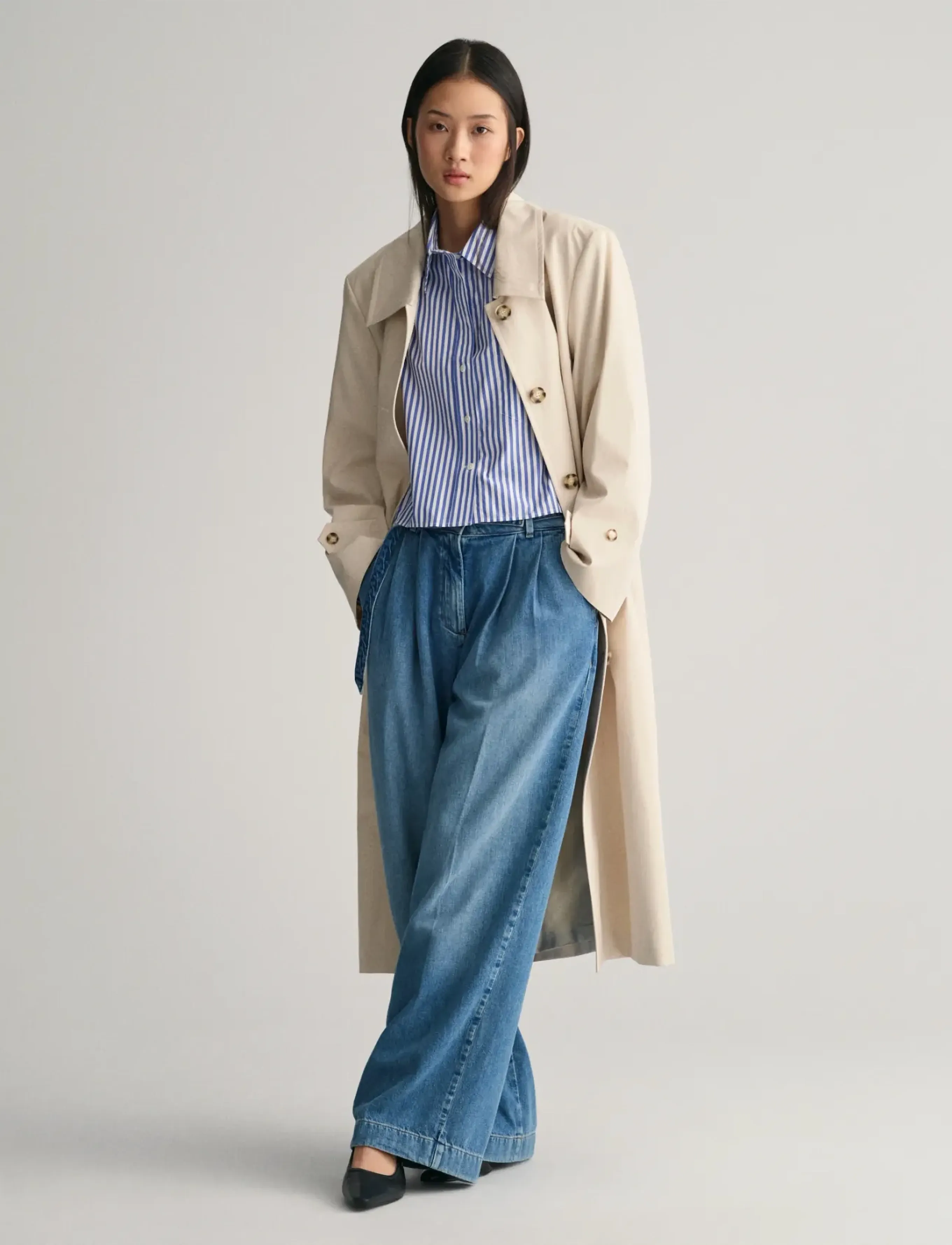 Gant - COTTON OVERCOAT - overtøj - soft oat - 5
