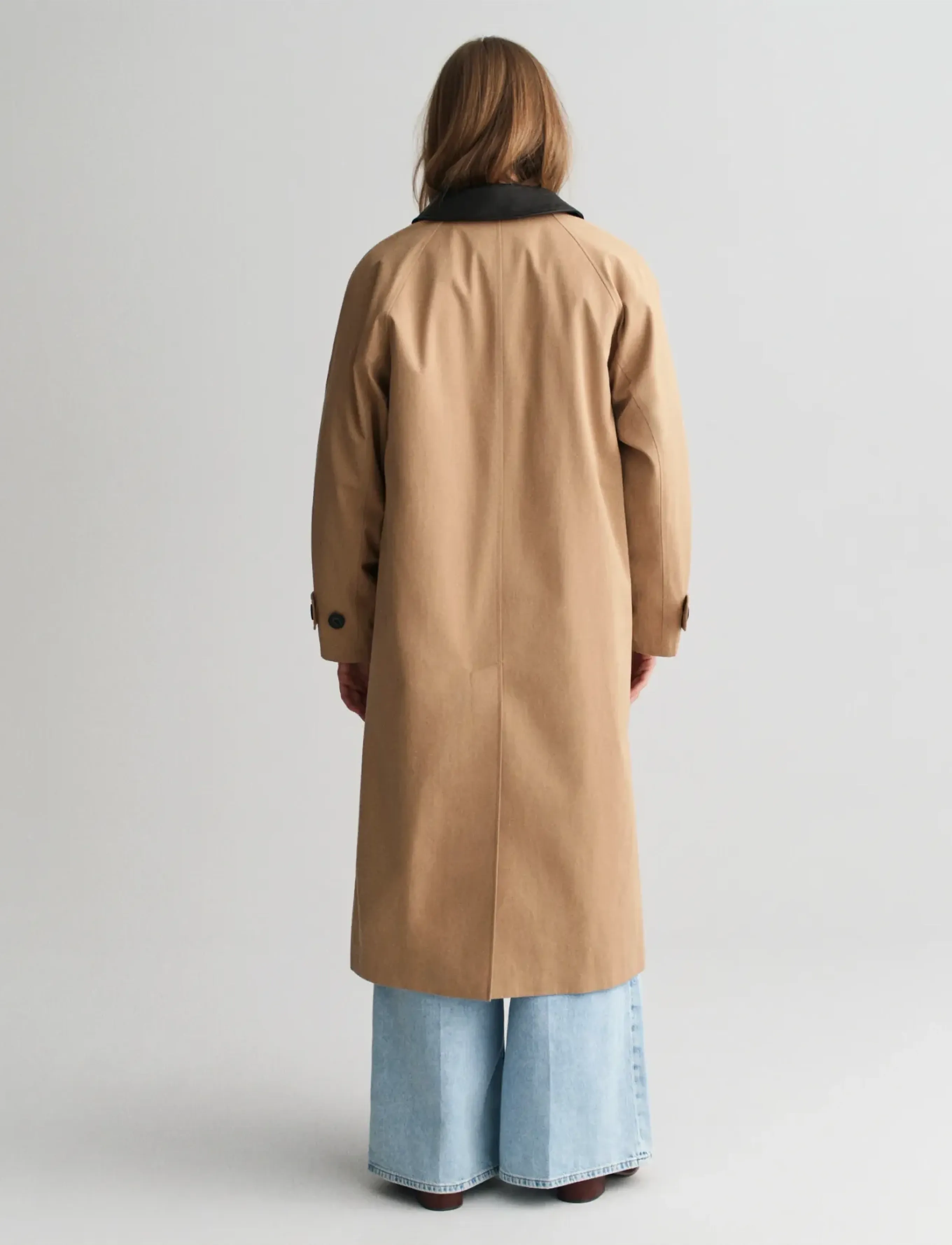 Gant - LEATHER COLLAR CAR COAT - overtøj - caramel beige - 3