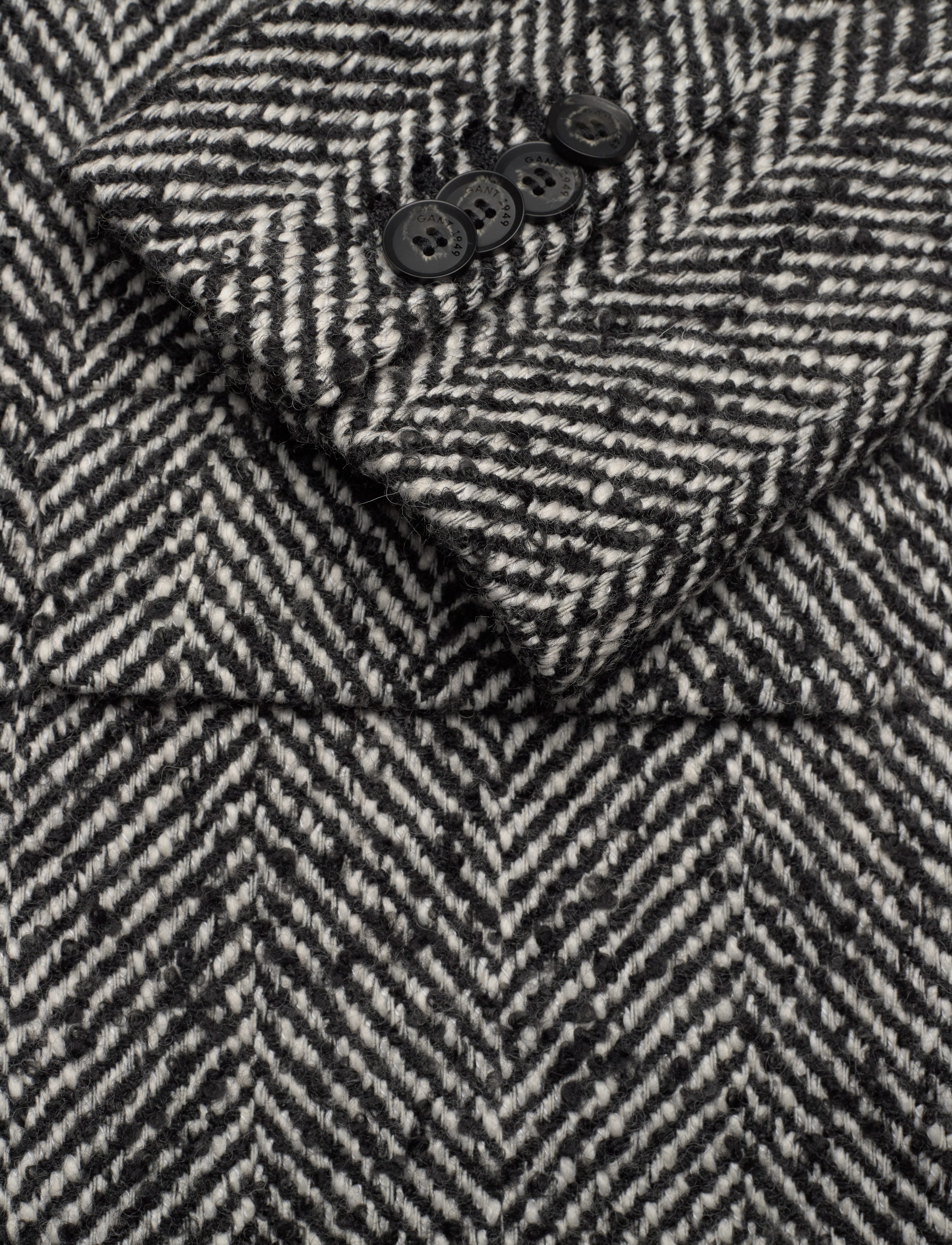 Gant - HERITAGE HERRINGBONE COAT - black - 4