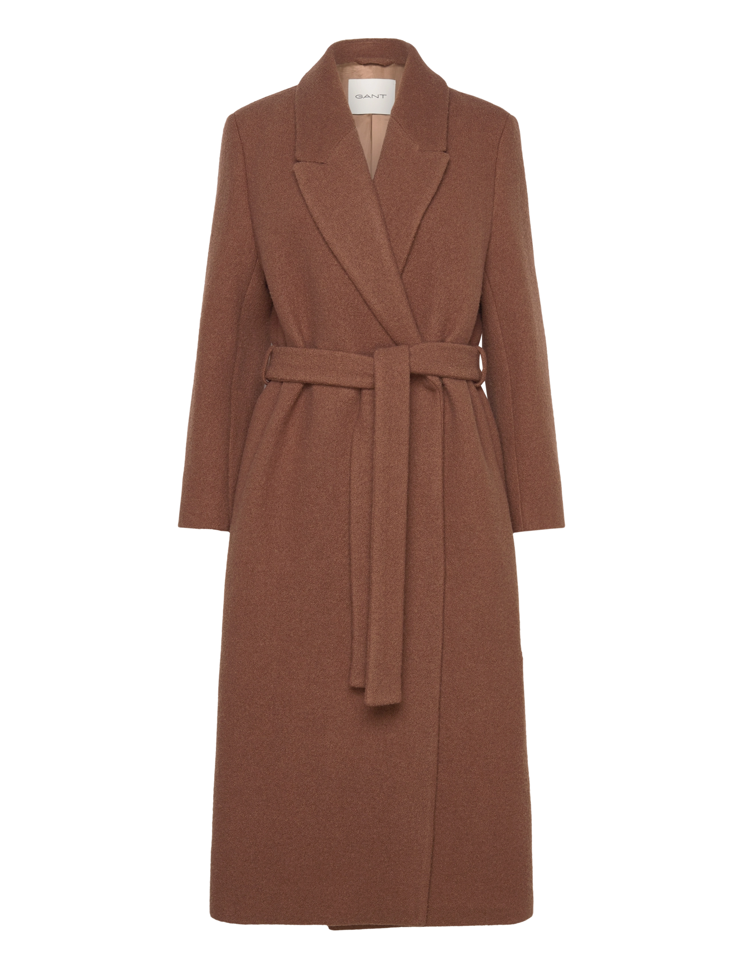 Gant TEXTURED WRAP COAT - Jakker & Kåper - CACAO / brown