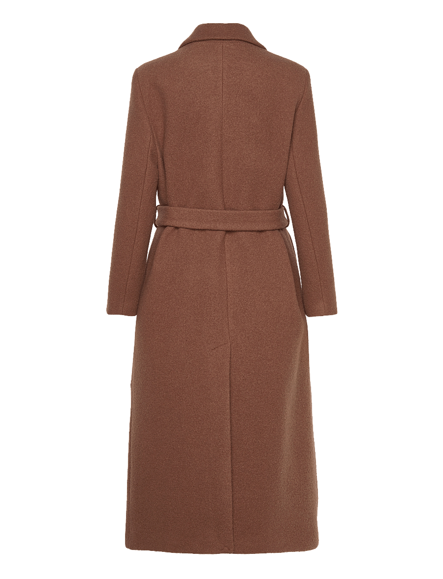 Gant - TEXTURED WRAP COAT - mäntel - cacao - 2