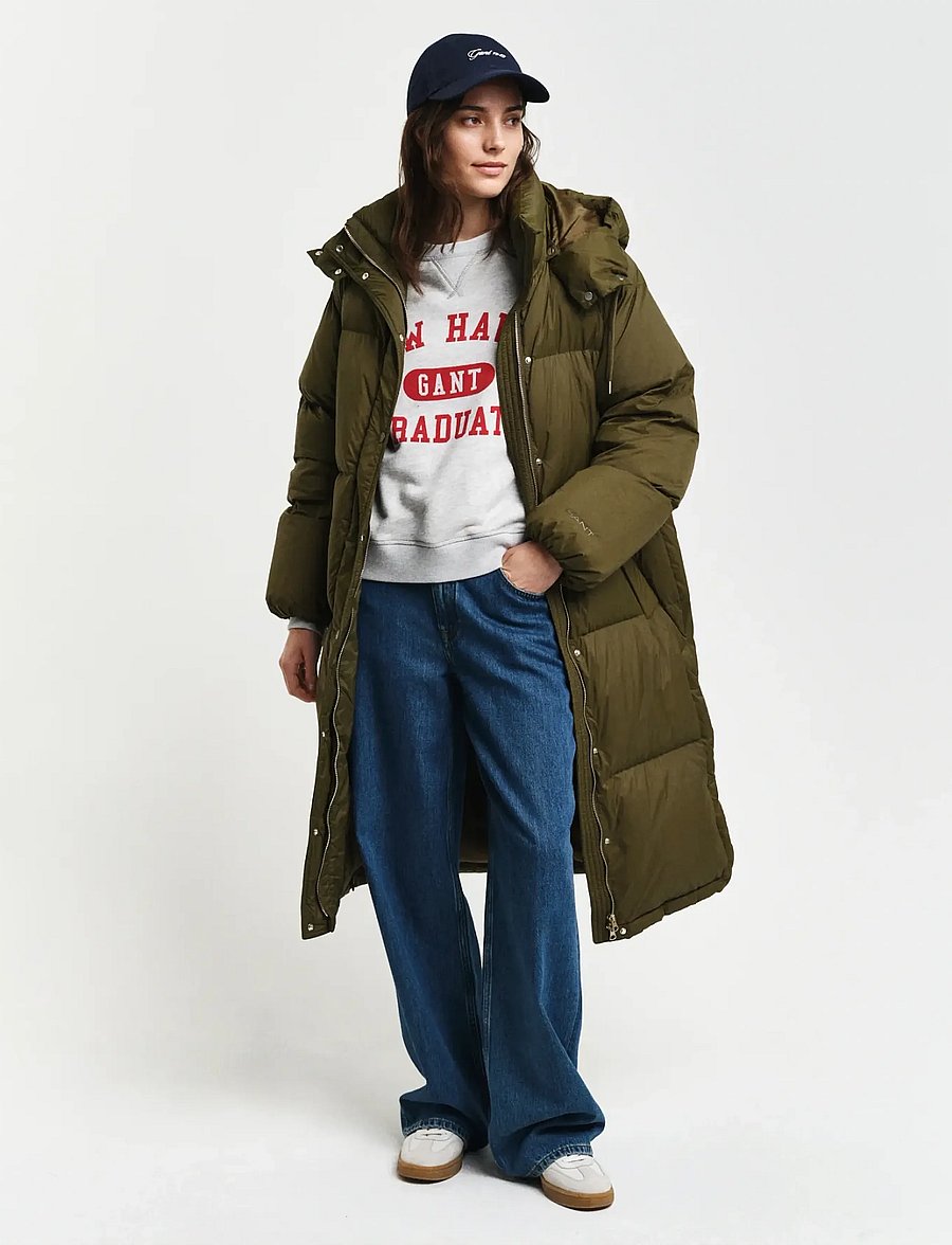 Gant - FULL LENGTH DOWN COAT - vinterjakker - dark cactus - 0
