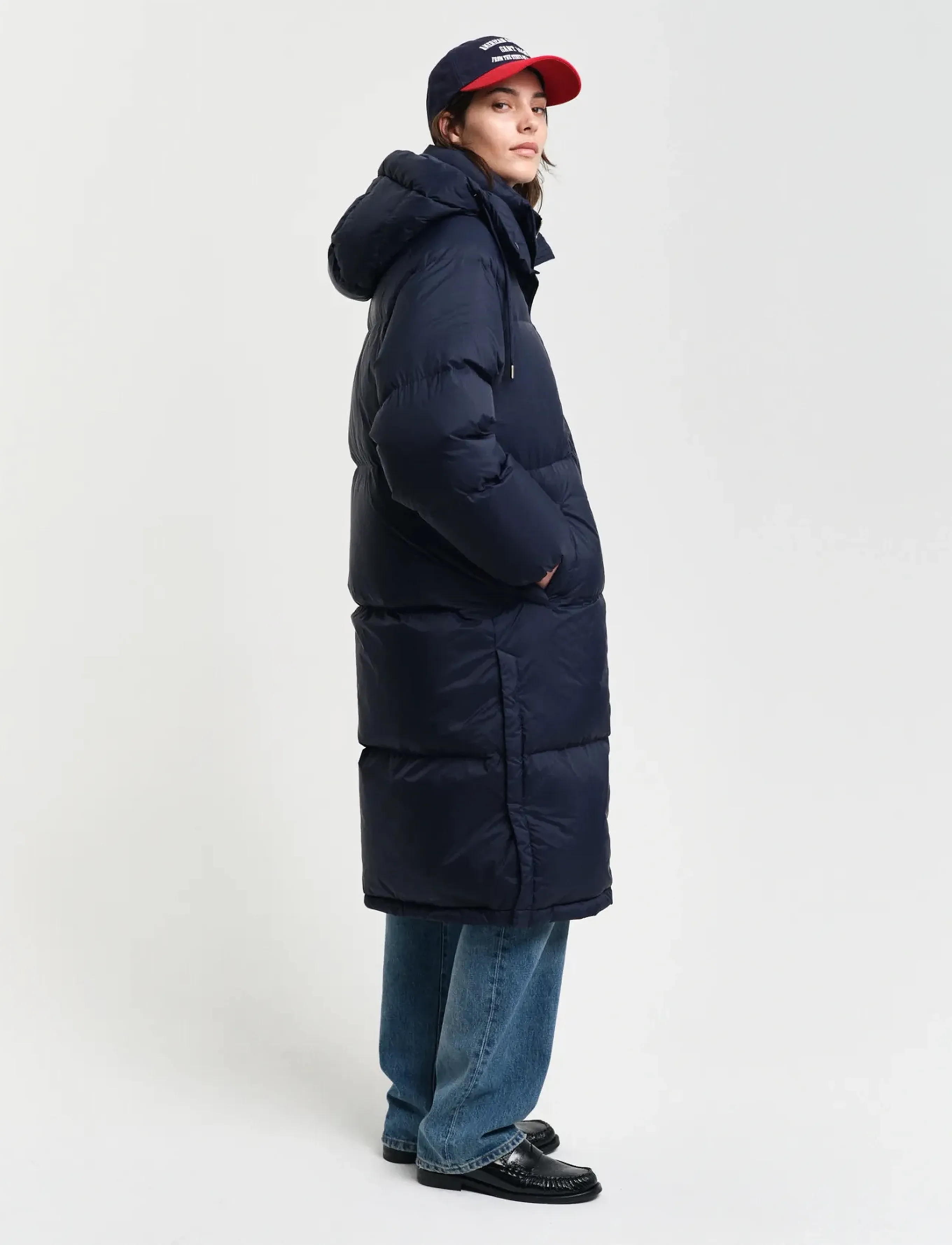 Gant - FULL LENGTH DOWN COAT - gefütterte & daunenjacken - evening blue - 5
