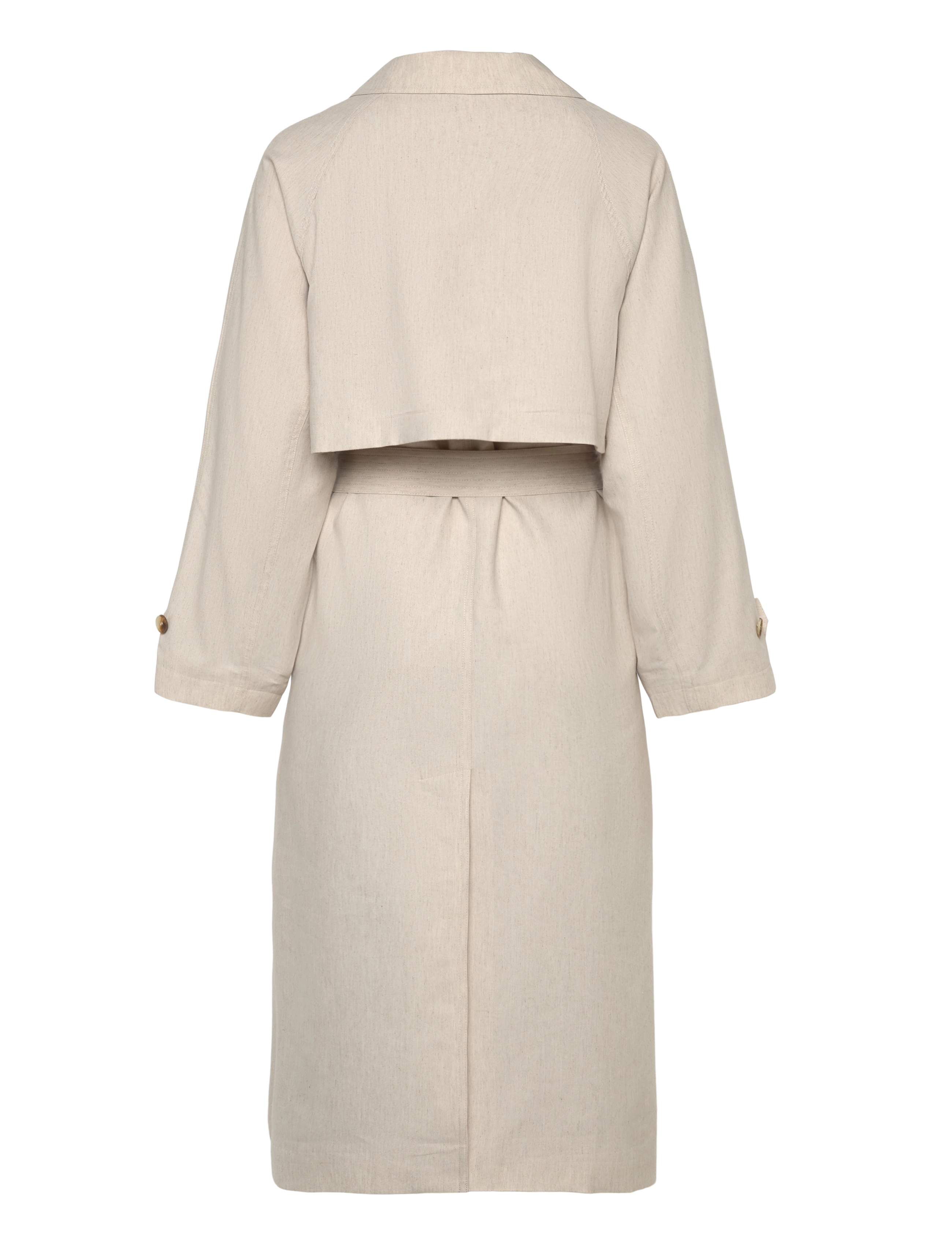 Gant - LINEN BLEND TRENCH COAT - soft oat - 2