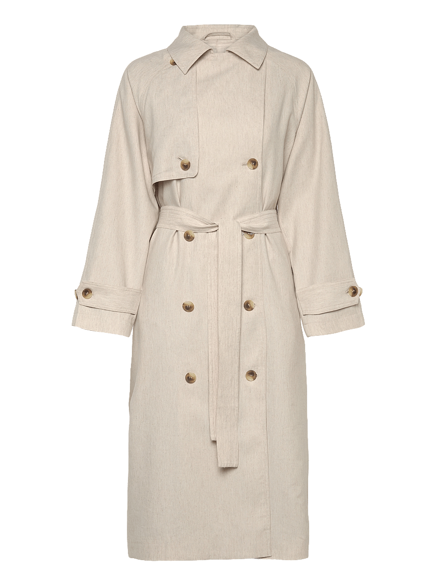 Gant - LINEN BLEND TRENCH COAT - soft oat - 3
