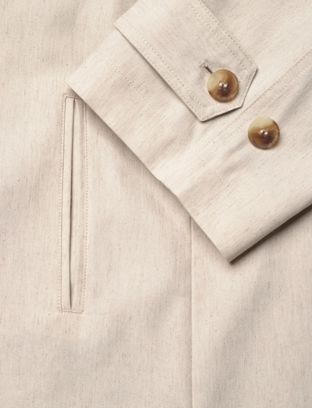 GANT - LINEN BLEND TRENCH COAT - trenchcoats - soft oat - 4