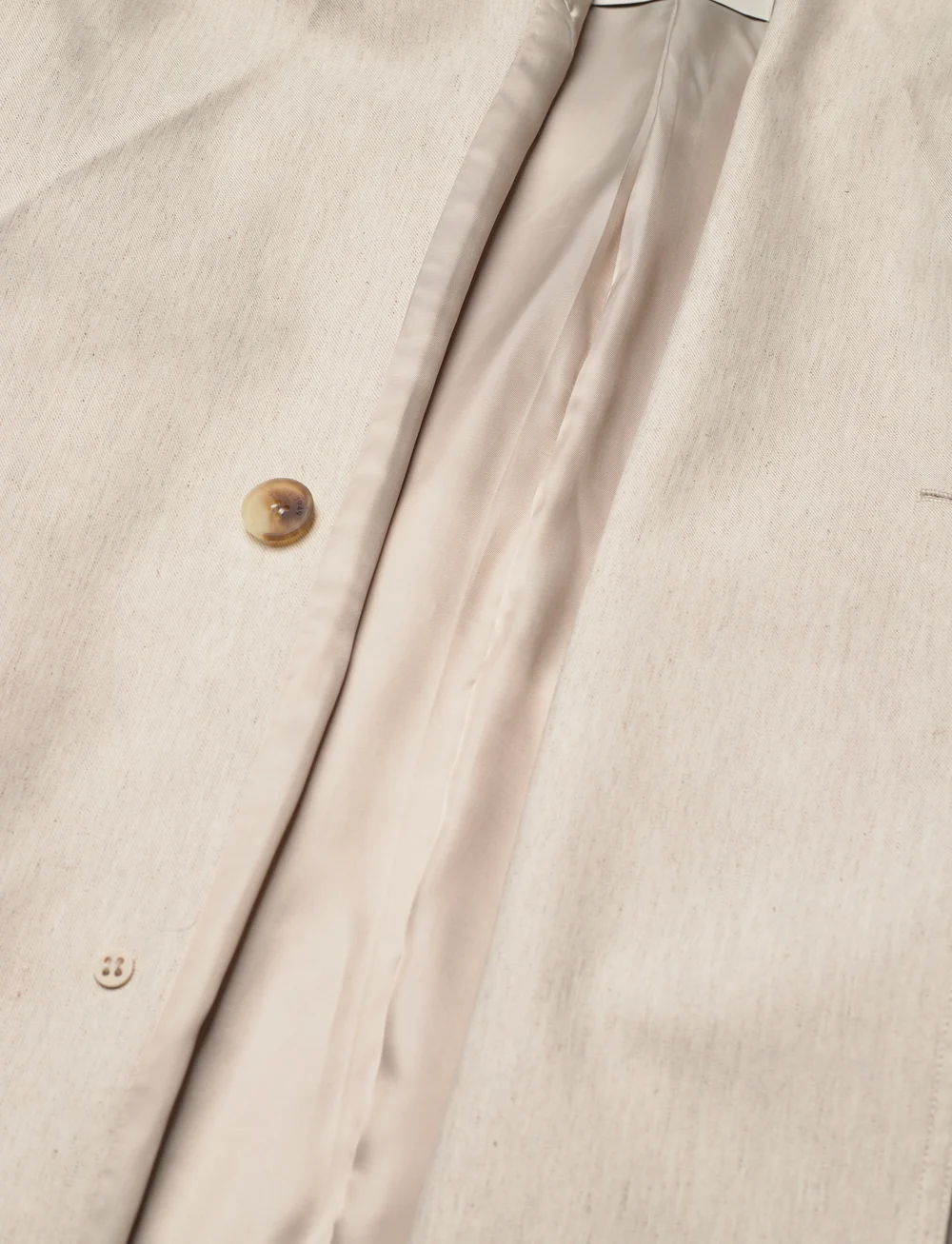 GANT - LINEN BLEND TRENCH COAT - trenchcoats - soft oat - 5