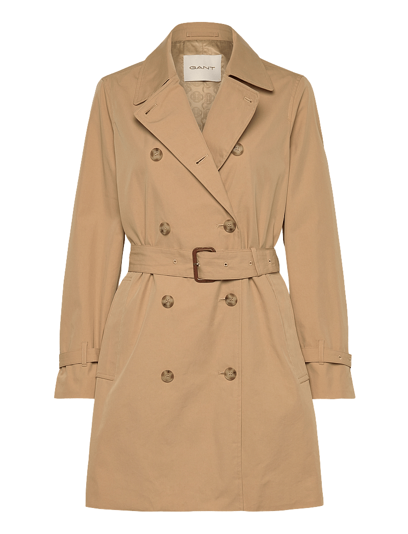 GANT - COTTON TRENCH COAT - trenchcoats - oak beige - 0