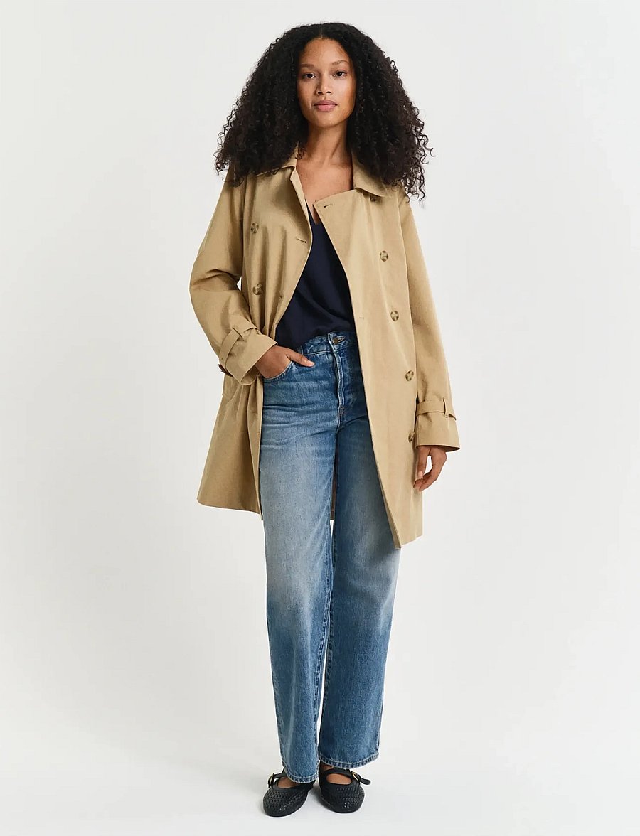 Gant - COTTON TRENCH COAT - trenchcoats - oak beige - 0
