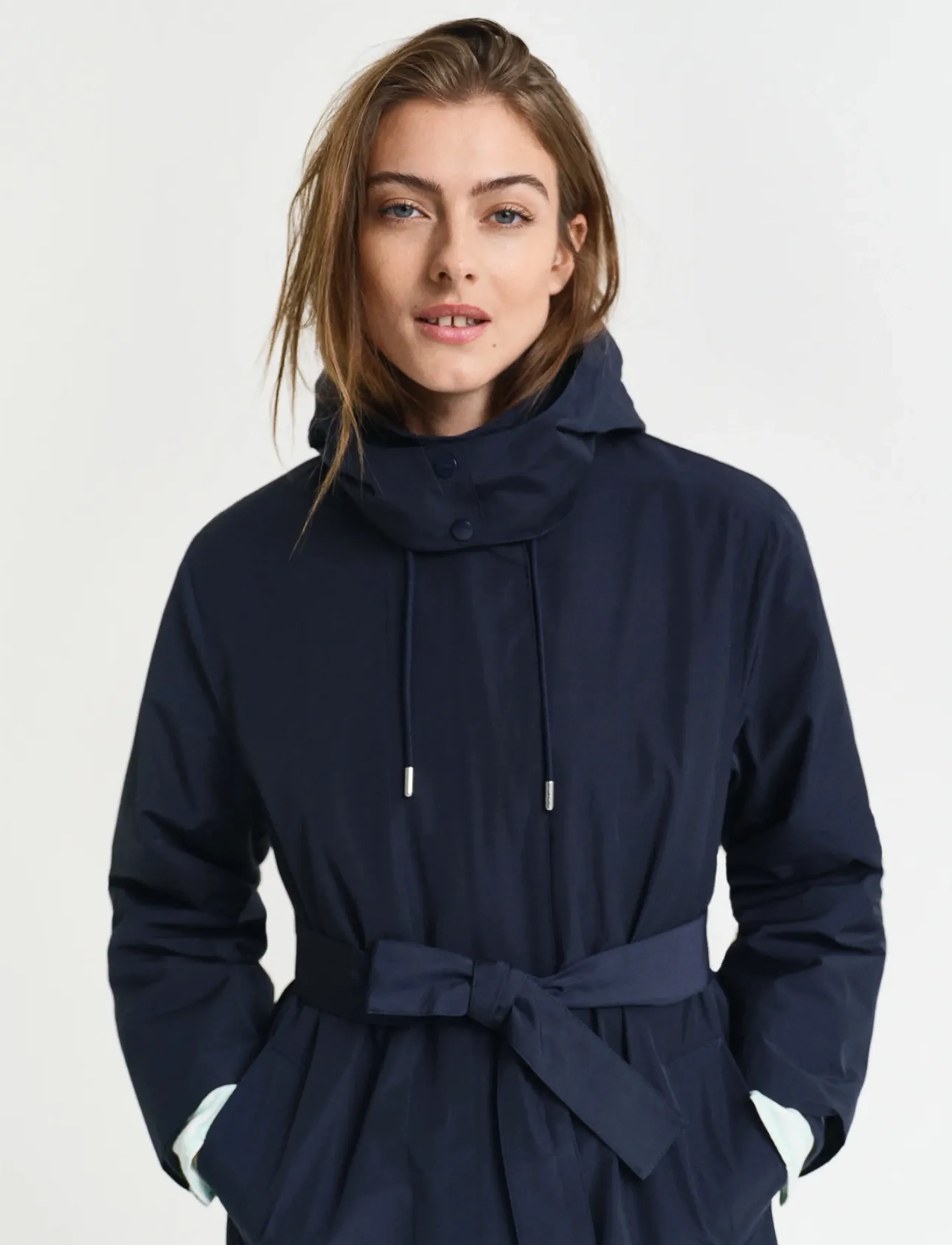 Gant - WIND COAT - ploni paltai - evening blue - 5