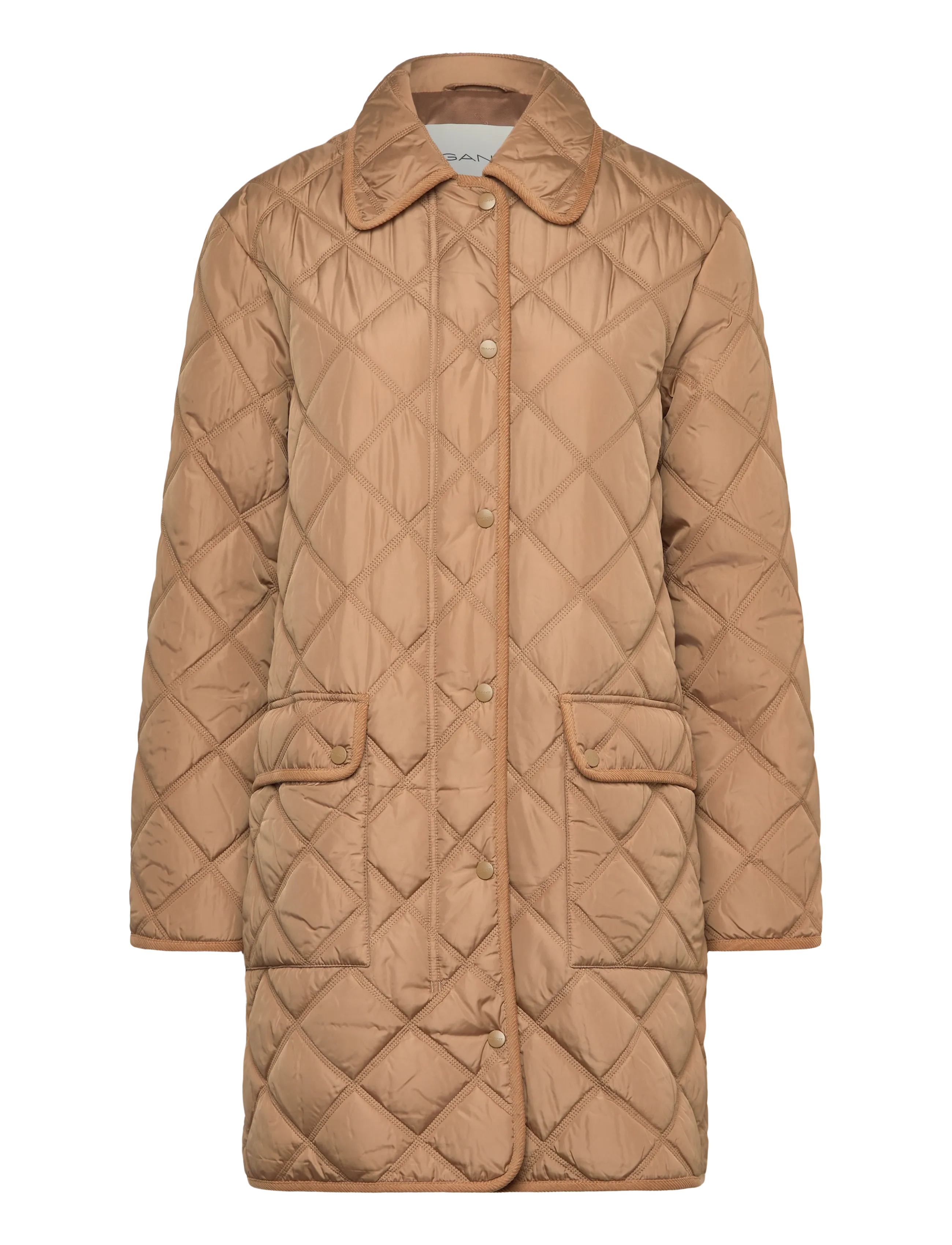 GANT Quilted Mantel With Cord Trim Beige - XS - Damen