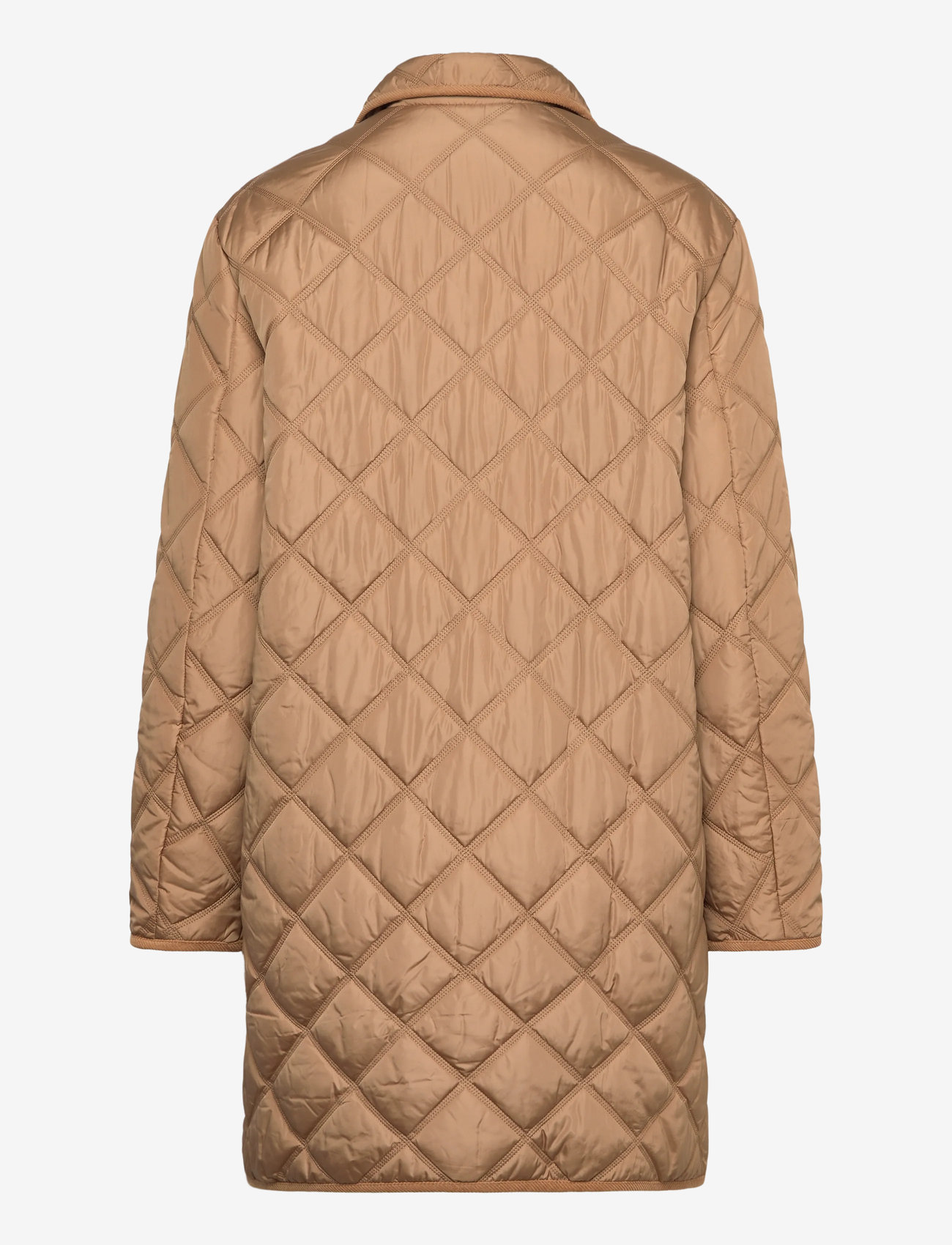 GANT - QUILTED COAT WITH CORD TRIM - steppjacken - warm khaki - 1