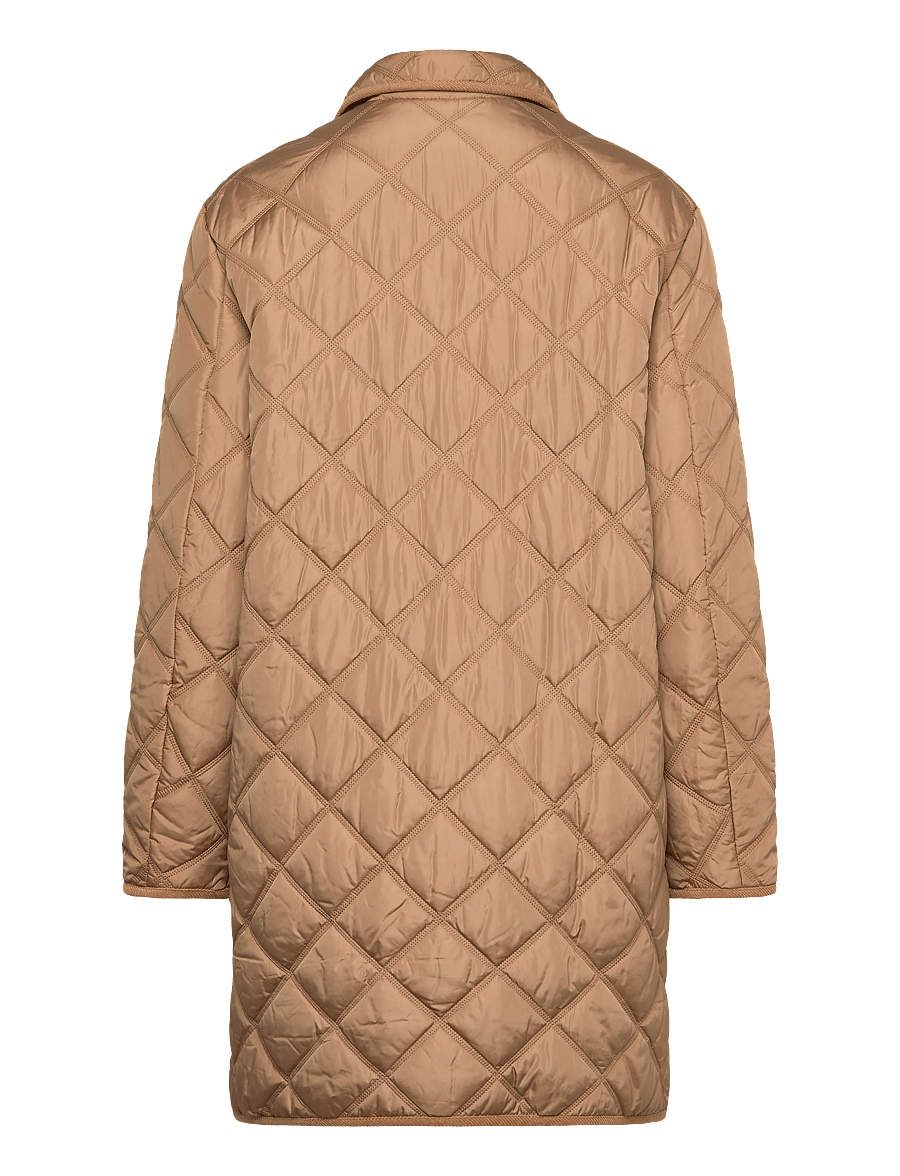Gant - QUILTED COAT WITH CORD TRIM - forårsjakker - warm khaki - 1