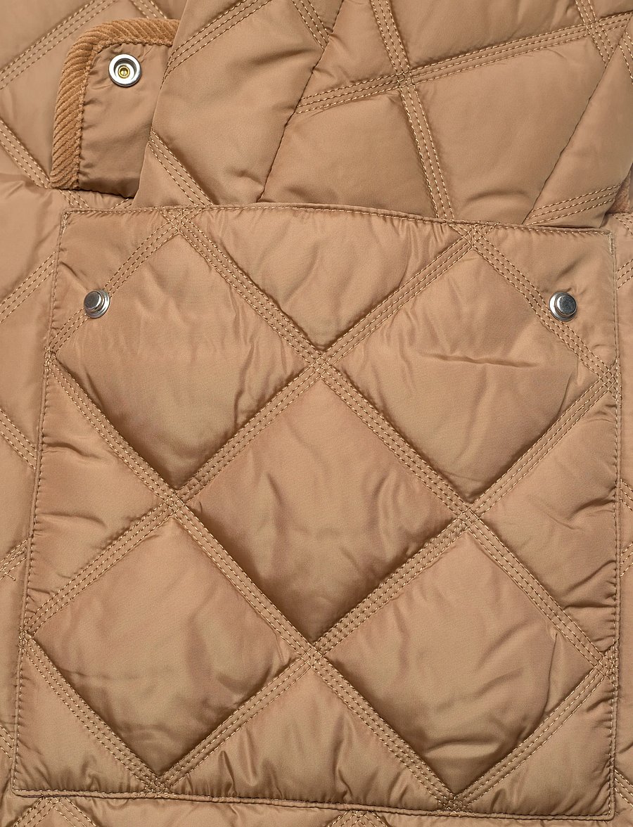 Gant - QUILTED COAT WITH CORD TRIM - forårsjakker - warm khaki - 3