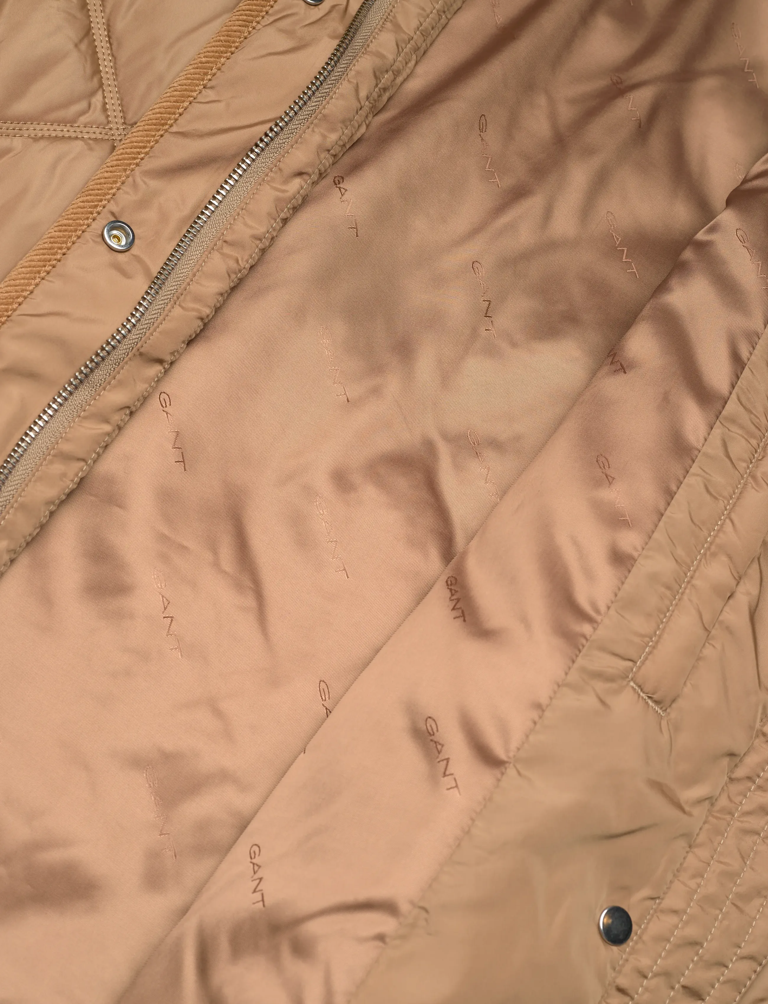 Gant - QUILTED COAT WITH CORD TRIM - forårsjakker - warm khaki - 4