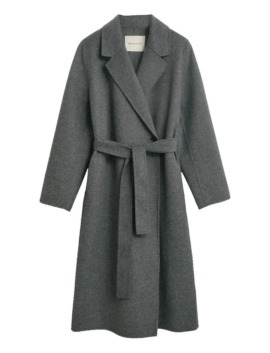 Gant - HANDSTITCHED BELTED COAT - vinterjakker - charcoal melange - 1