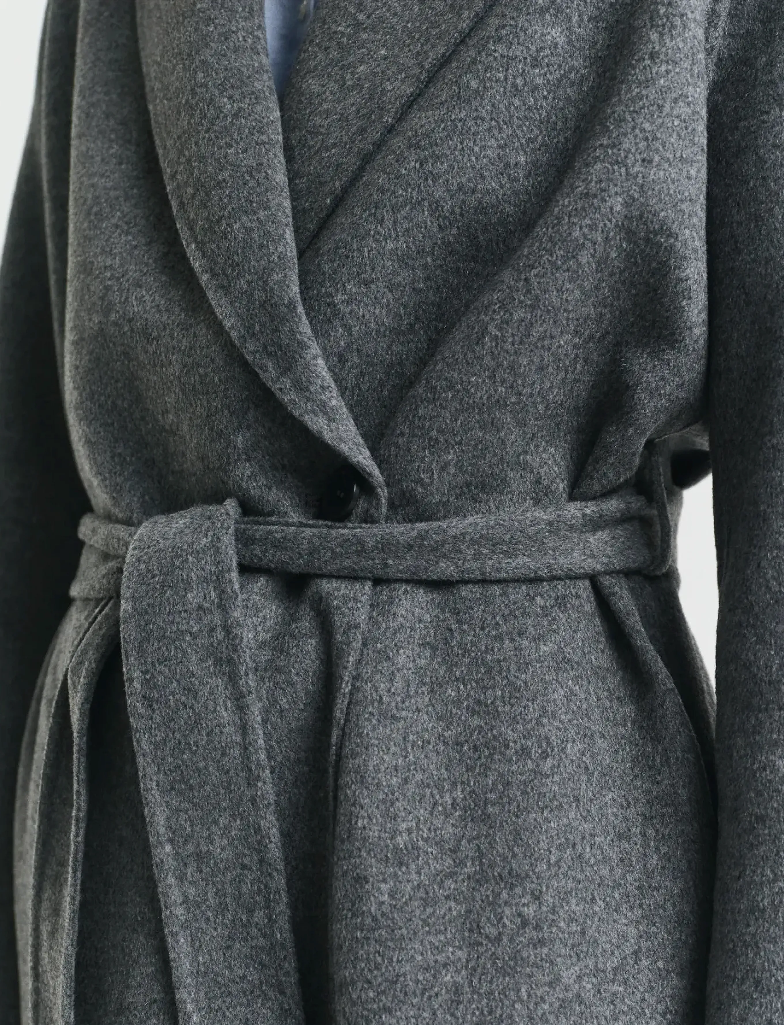 Gant - HANDSTITCHED BELTED COAT - winter jackets - charcoal melange - 4