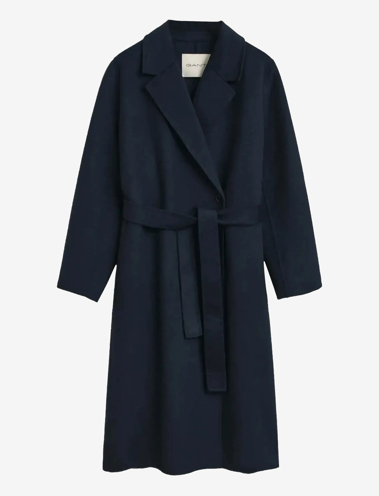 GANT - HANDSTITCHED BELTED COAT - uldfrakker - evening blue - 1