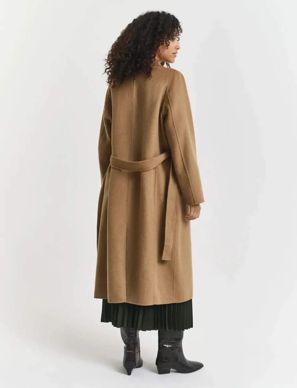 GANT - HANDSTITCHED BELTED COAT - ullkappor - warm khaki - 2