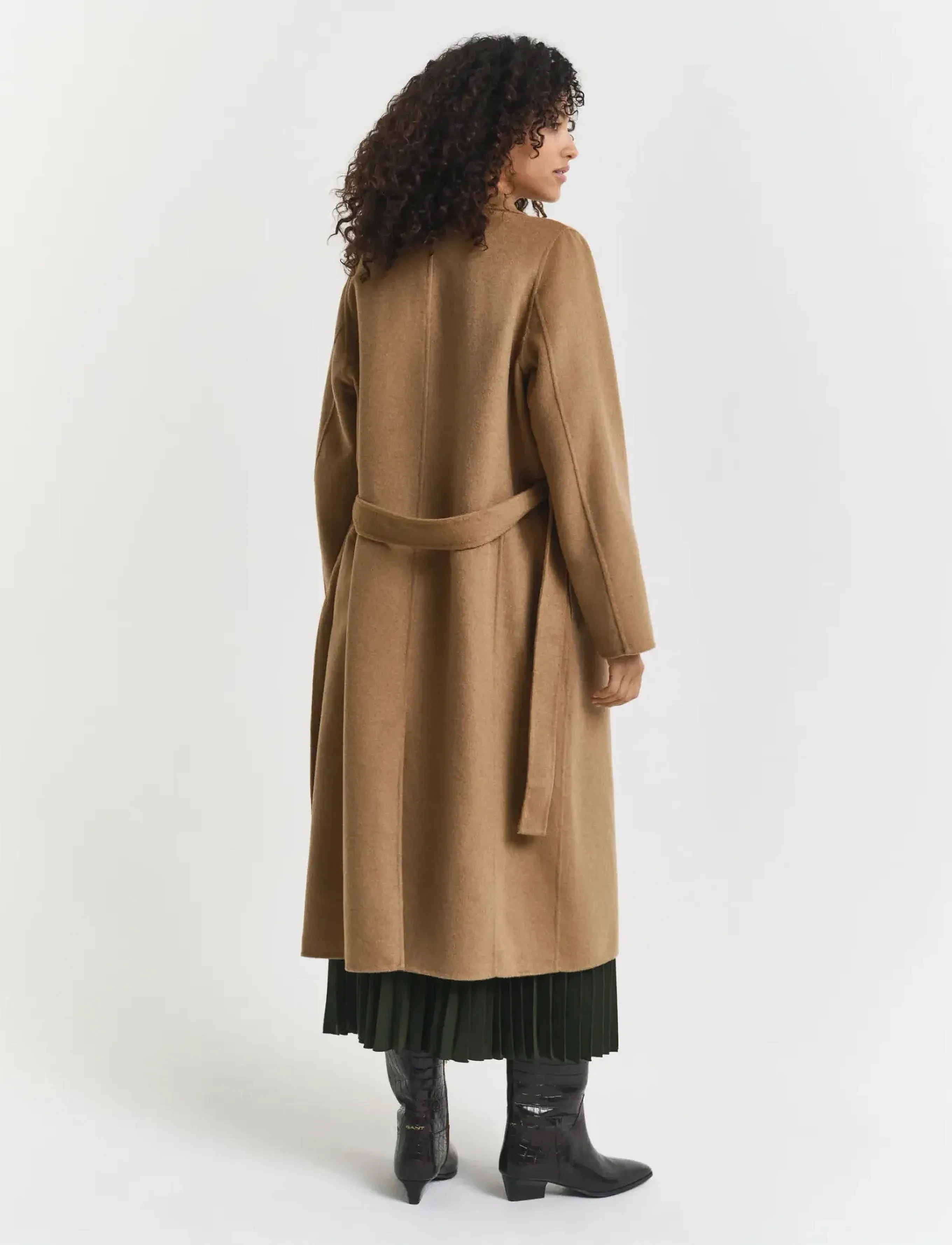 Gant - HANDSTITCHED BELTED COAT - vinterjackor - warm khaki - 2