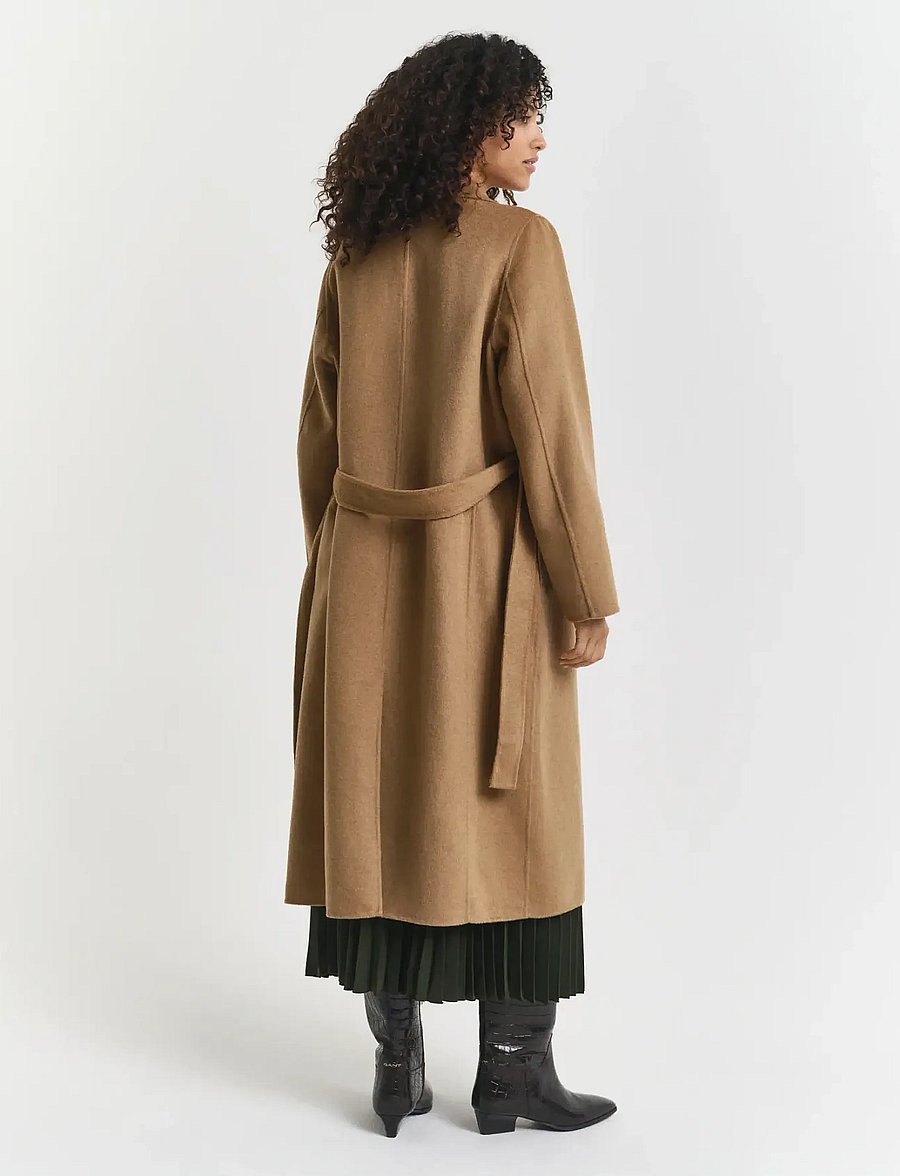 Gant - HANDSTITCHED BELTED COAT - vinterjackor - warm khaki - 2