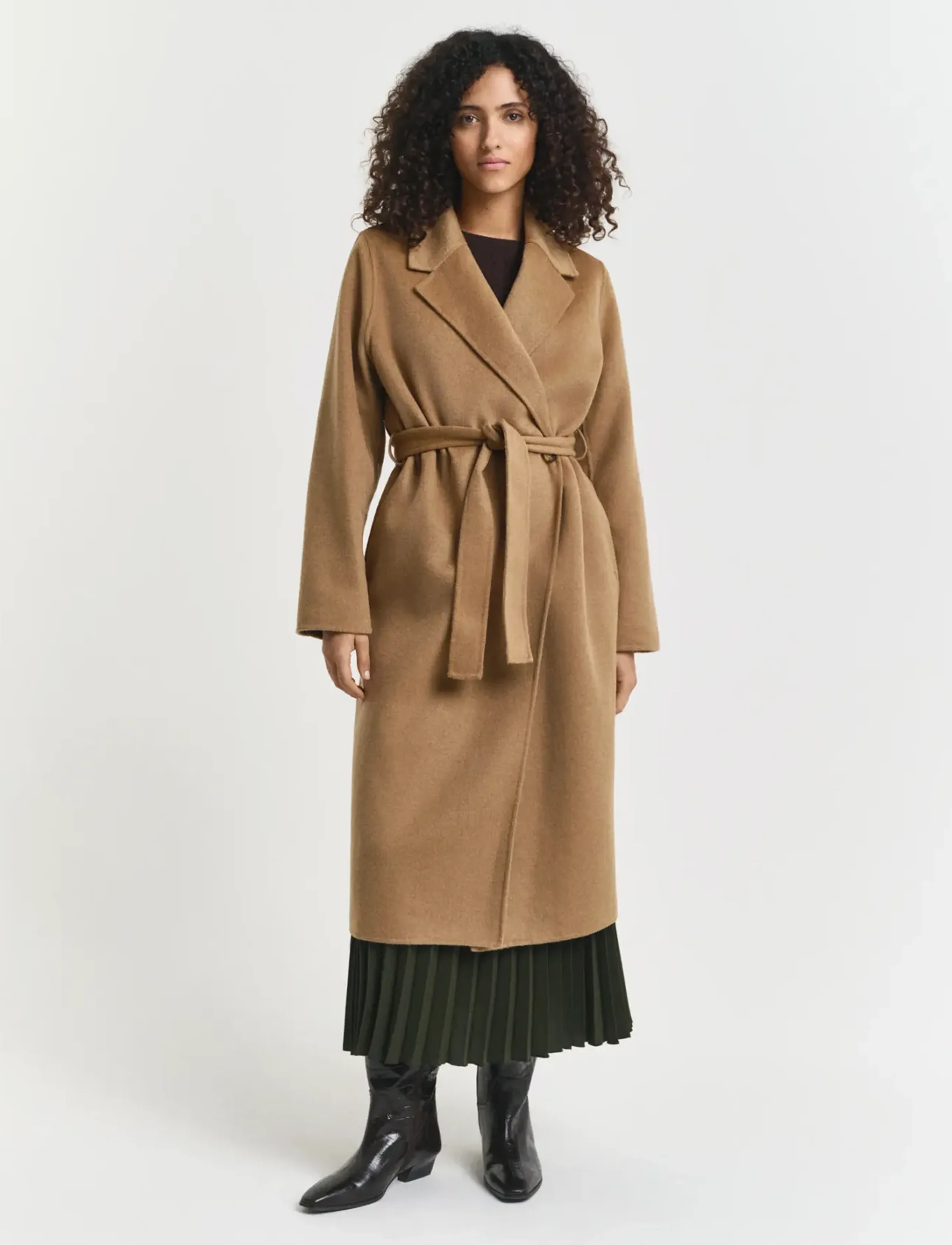 Gant - HANDSTITCHED BELTED COAT - vinterjackor - warm khaki - 3
