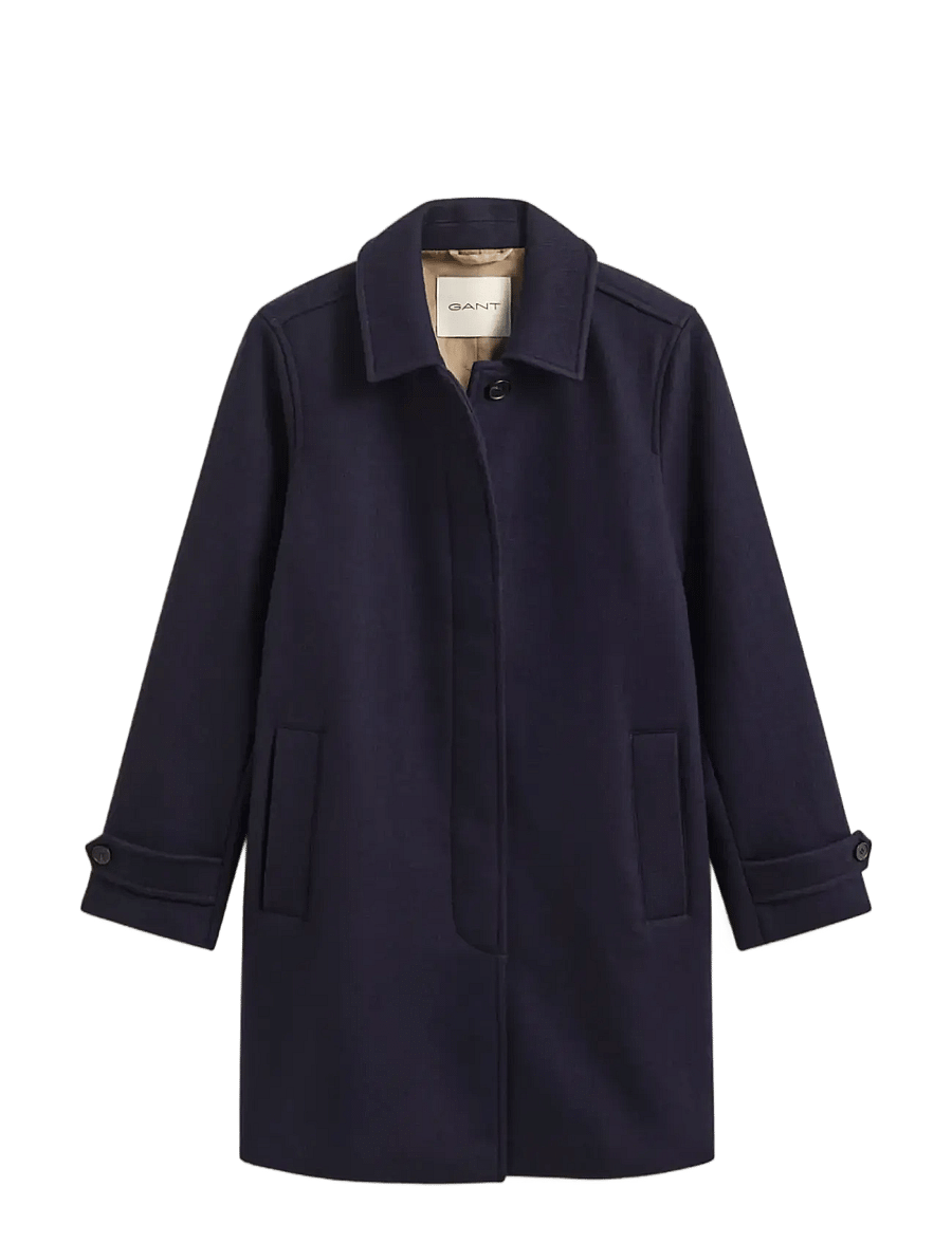 Gant - WOOL BLEND CAR COAT - winterjacken - evening blue - 1