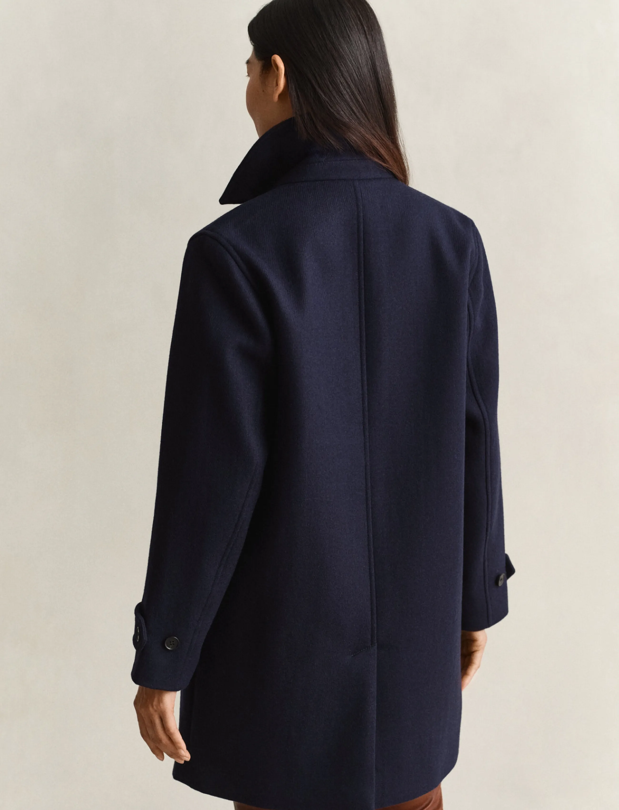 Gant - WOOL BLEND CAR COAT - winterjacken - evening blue - 3