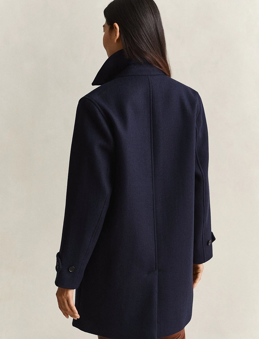 Gant - WOOL BLEND CAR COAT - winterjacken - evening blue - 3