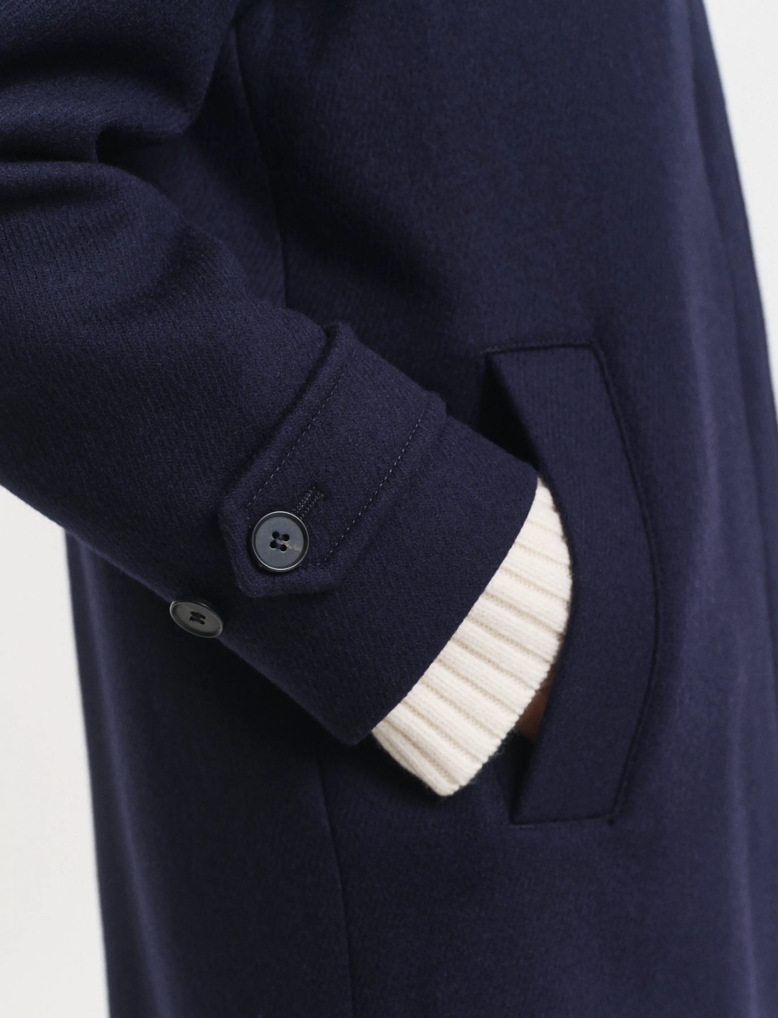 Gant - WOOL BLEND CAR COAT - winterjacken - evening blue - 4