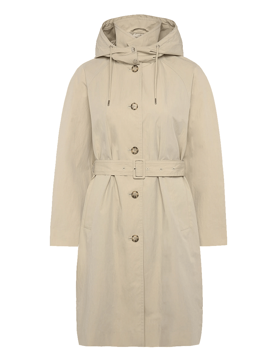 Gant - BELTED WIND COAT - ploni paltai - country beige - 1