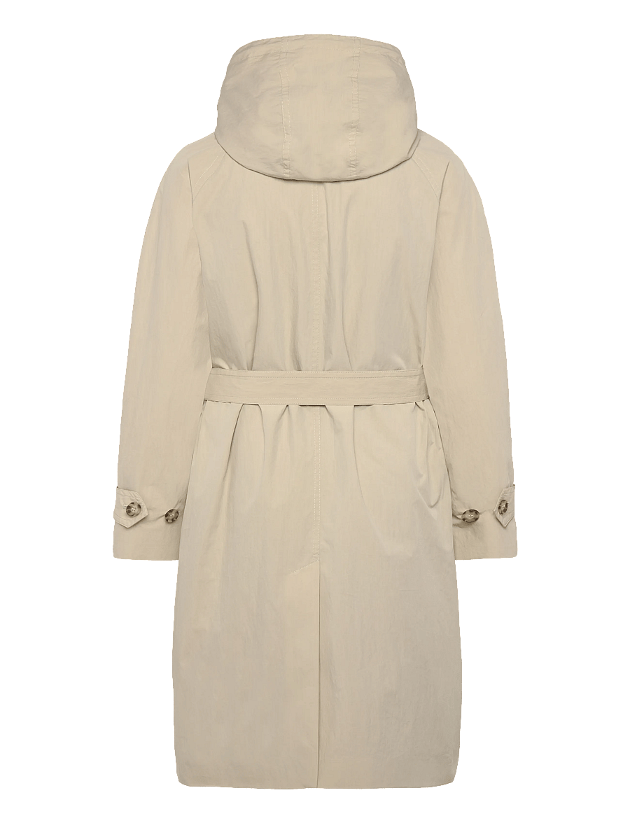 Gant - BELTED WIND COAT - ploni paltai - country beige - 2