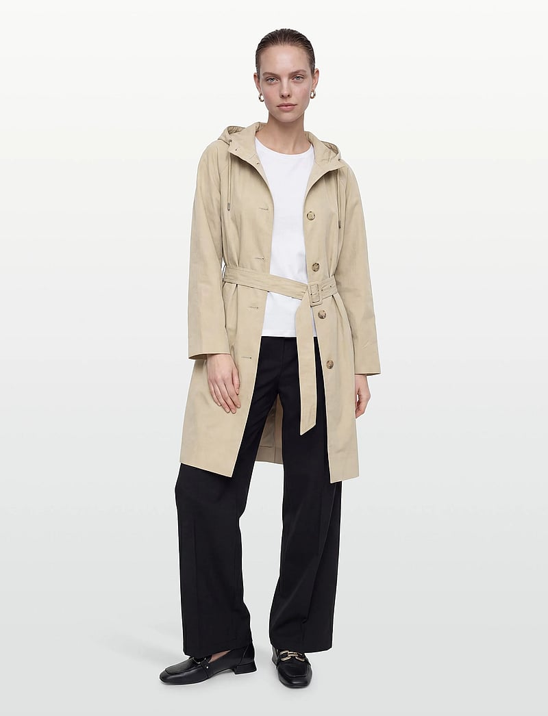GANT - BELTED WIND COAT - leichte mäntel - country beige - 0