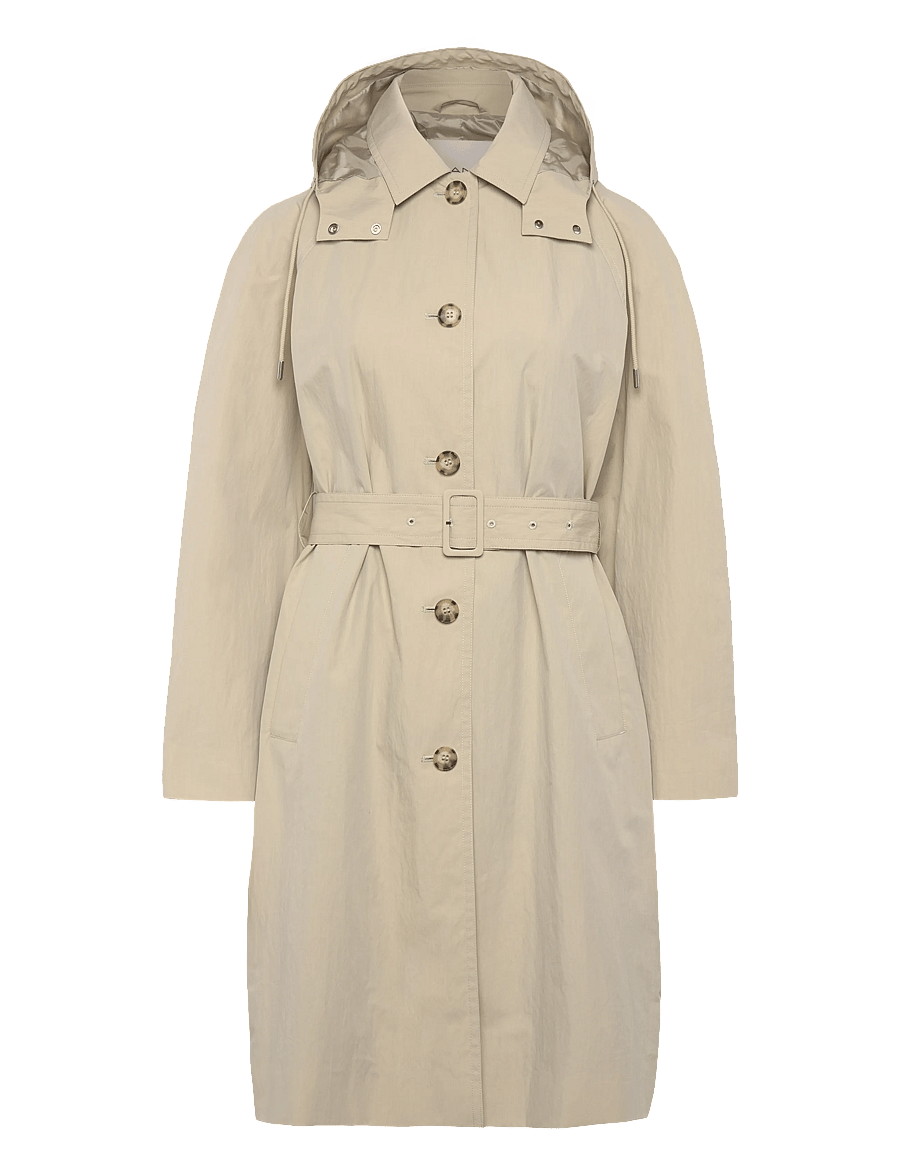Gant - BELTED WIND COAT - ploni paltai - country beige - 3