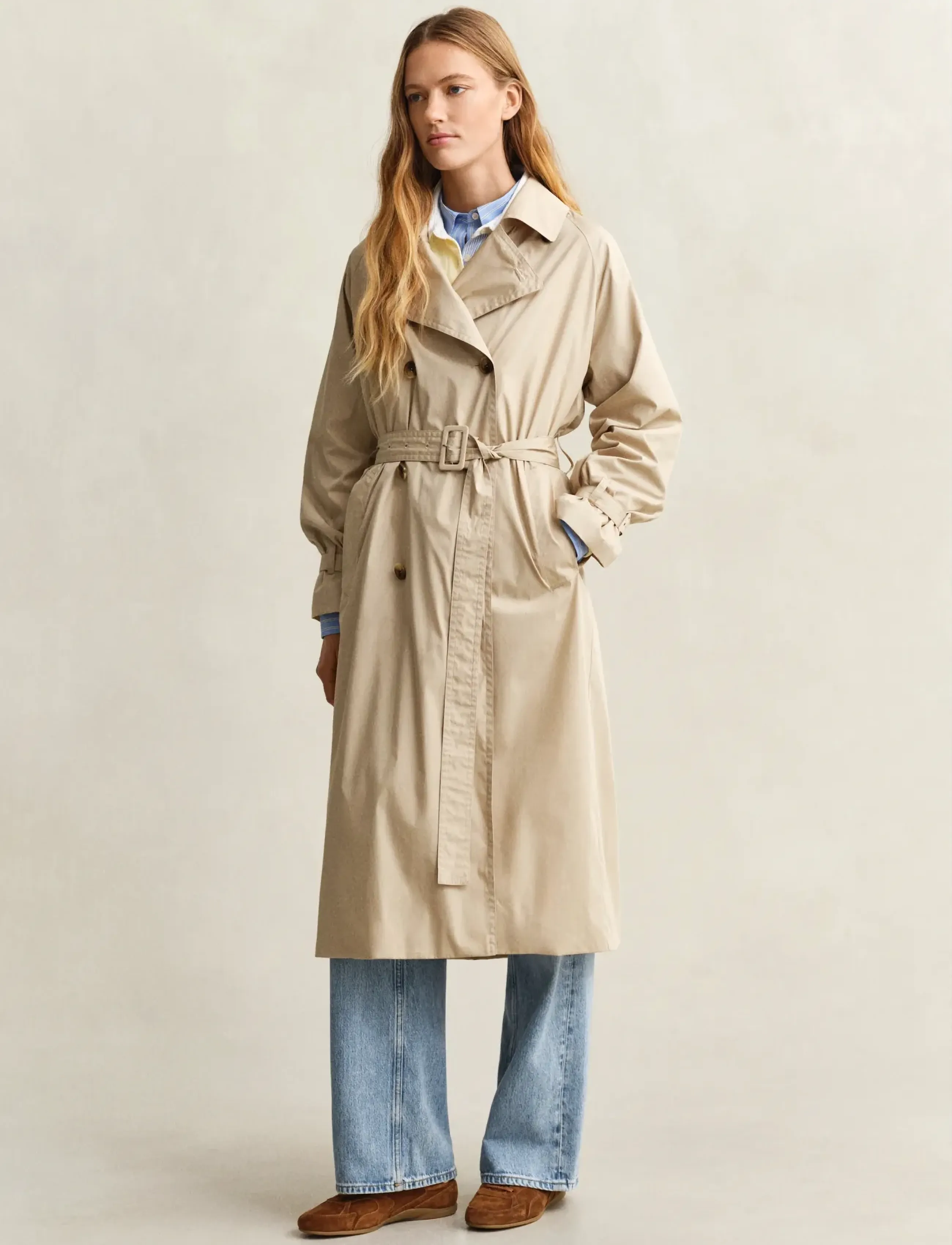 Gant - LIGHTWEIGHT TRENCH COAT - vihmamantlid - oat beige - 3