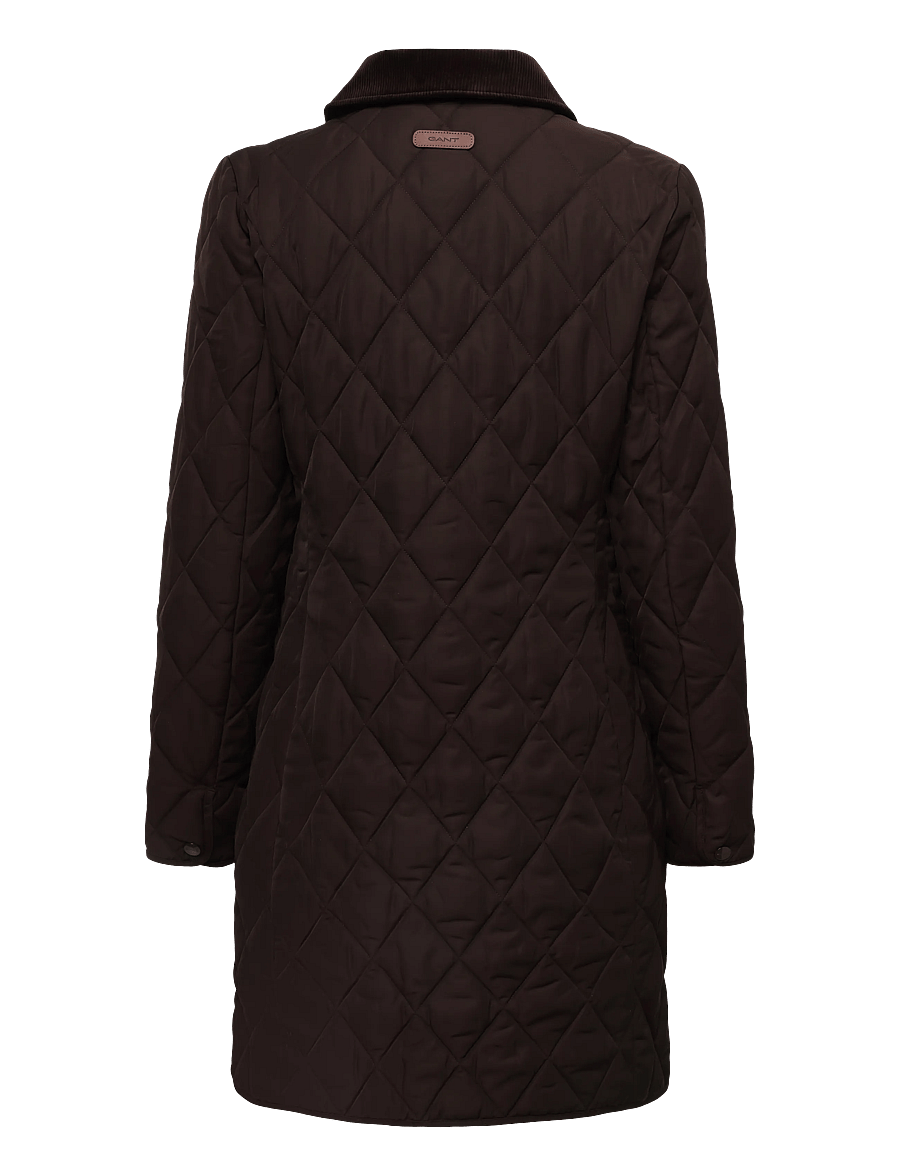 Gant - FITTED QUILTED COAT - winterjacken - deep brown - 2