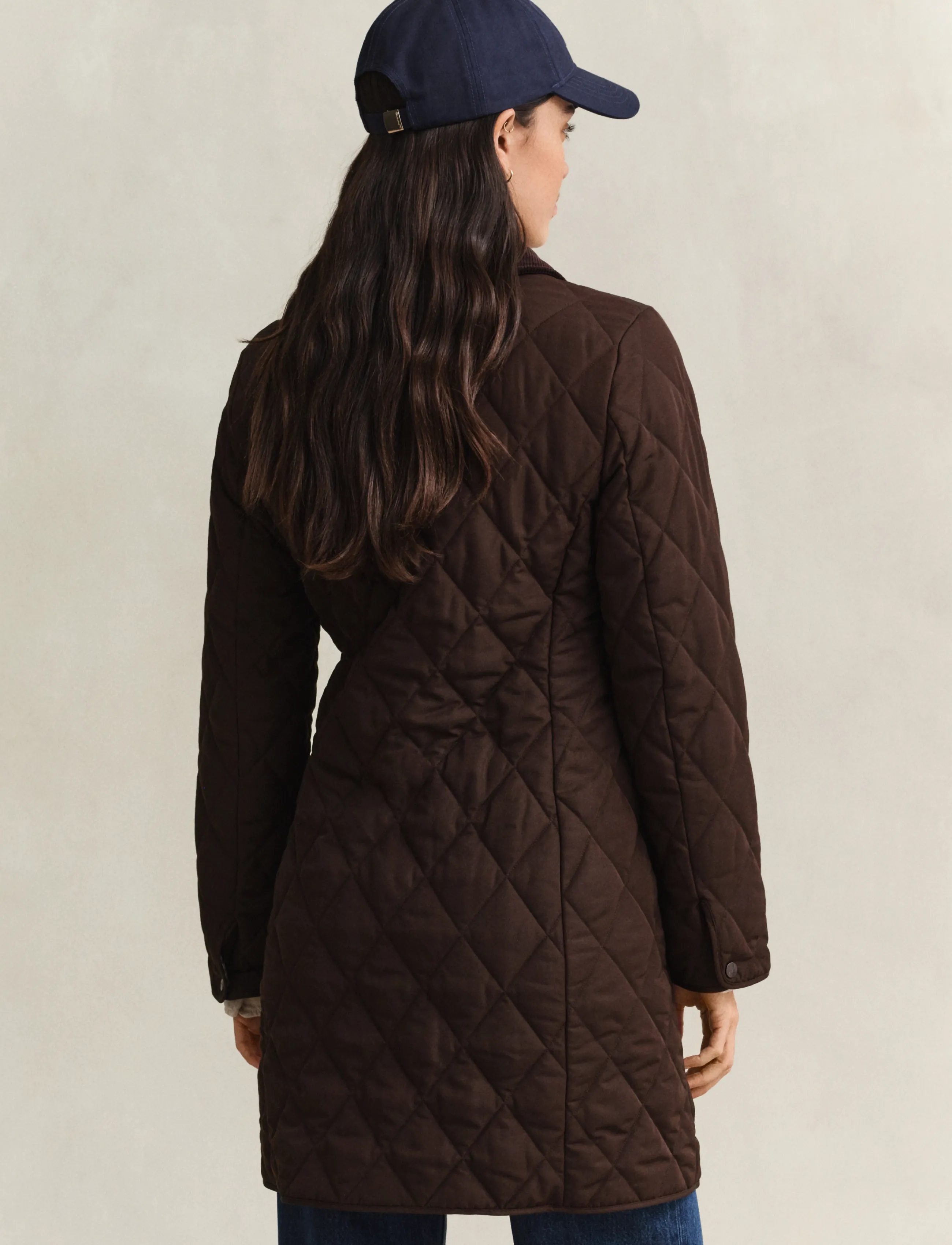 Gant - FITTED QUILTED COAT - winter jackets - deep brown - 4