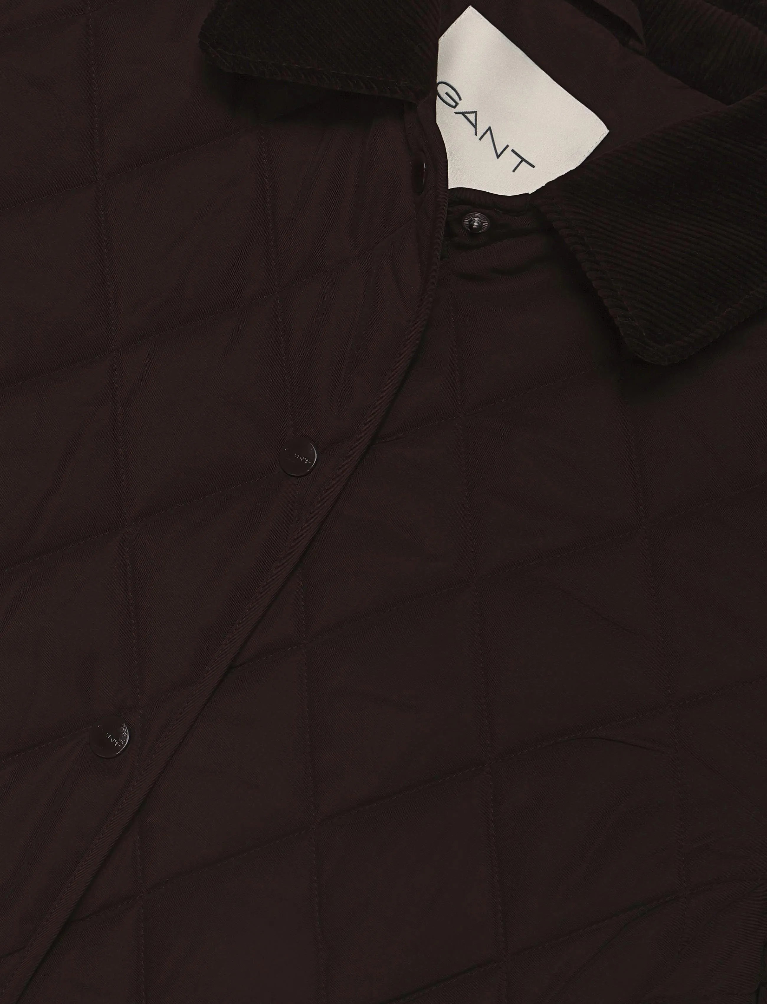 Gant - FITTED QUILTED COAT - talvejoped - deep brown - 2